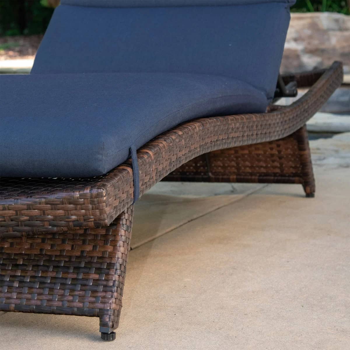 Peak Season Outdoor Cushion in Blue & Red