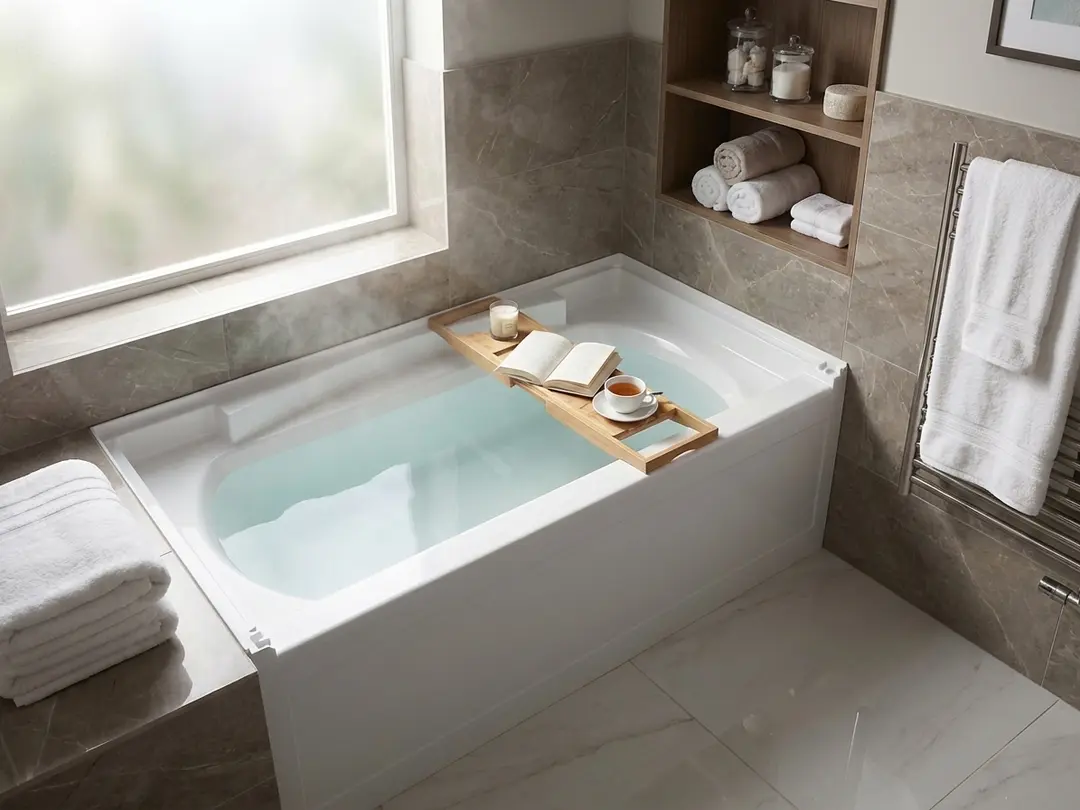 Accord 60 x 32 in. Soaker Alcove Bathtub with Right Drain in White