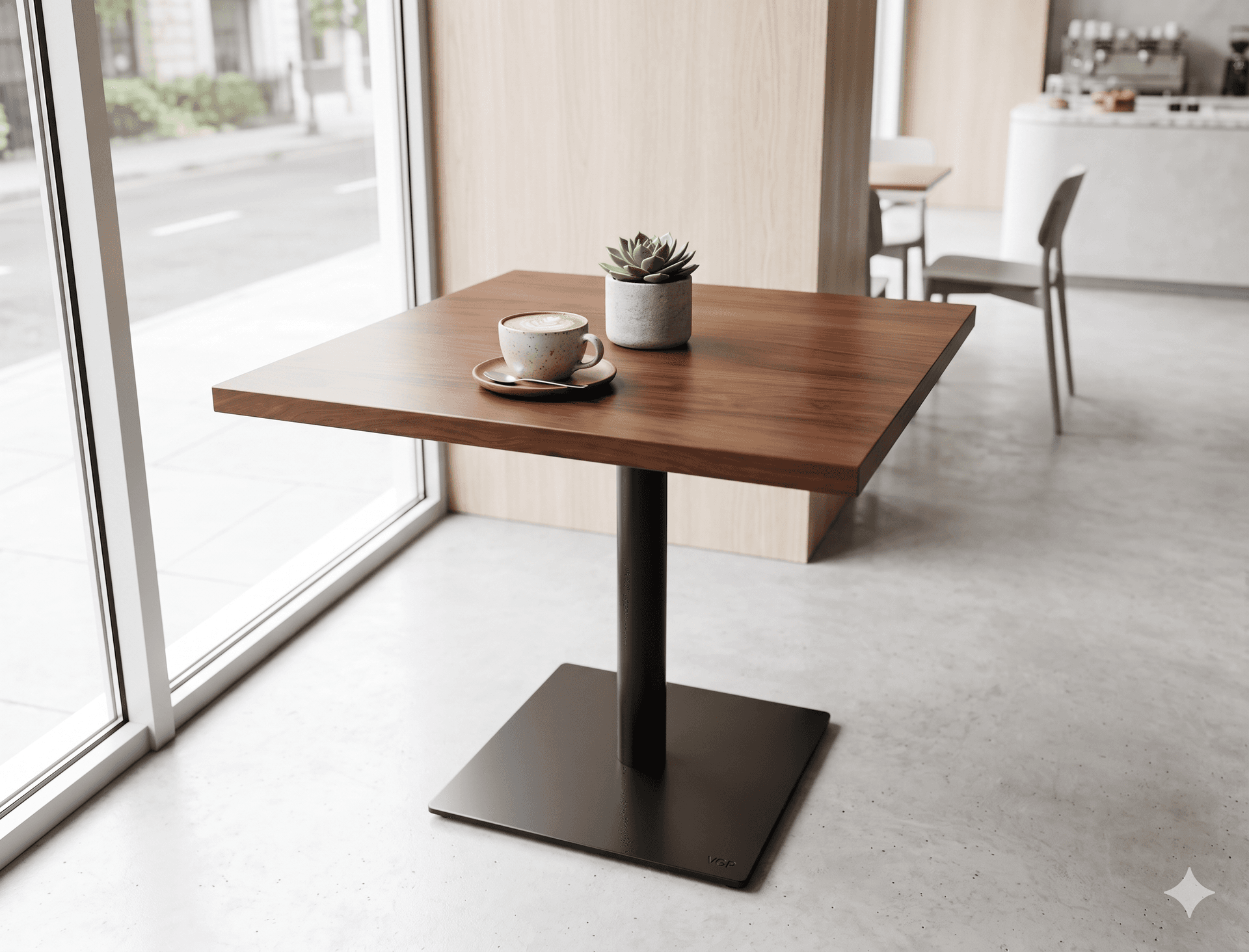 Very Good & Proper Square Cafe Table, Brown