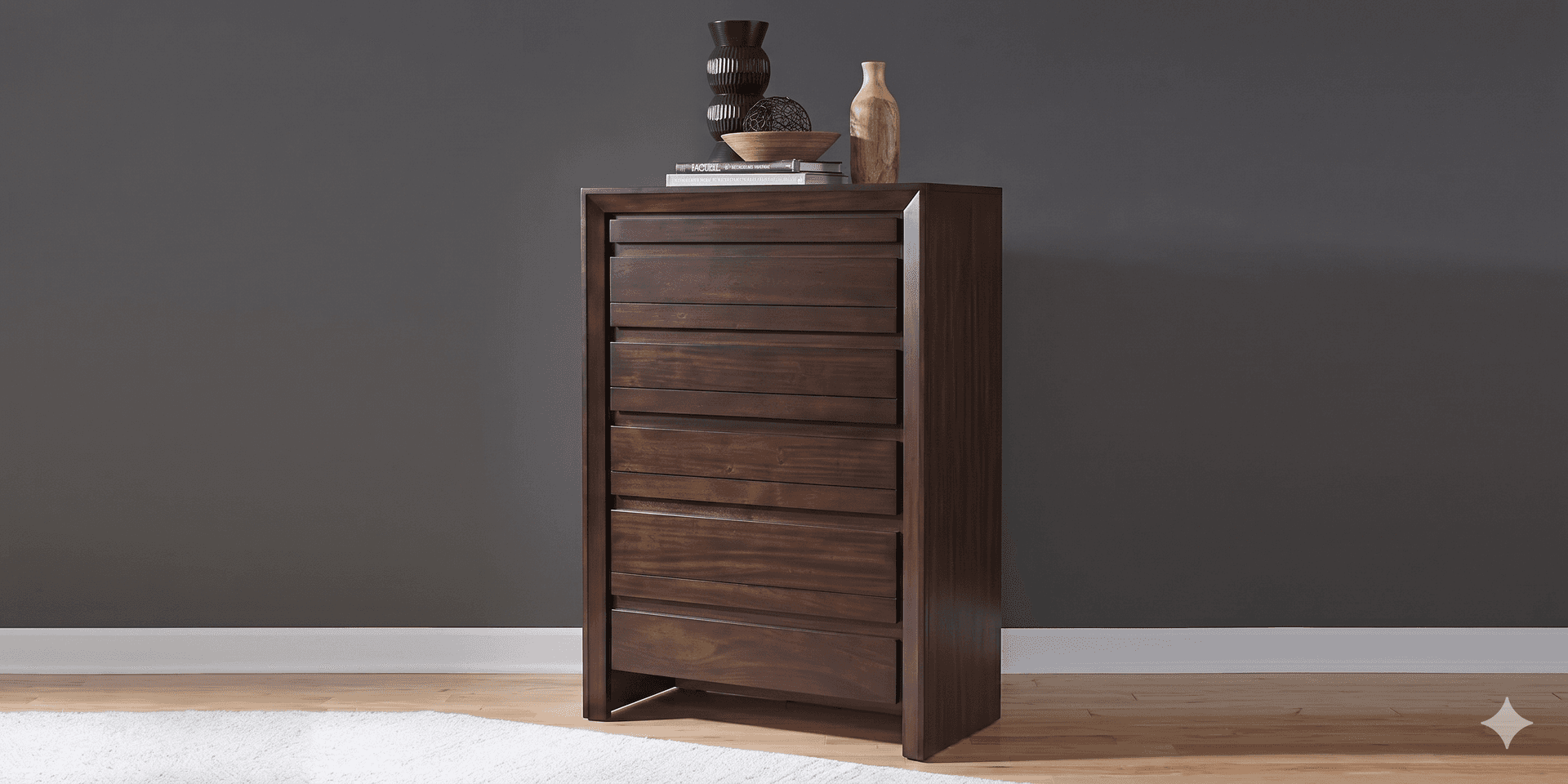 Wakefield 5-Drawer Chest, Brown