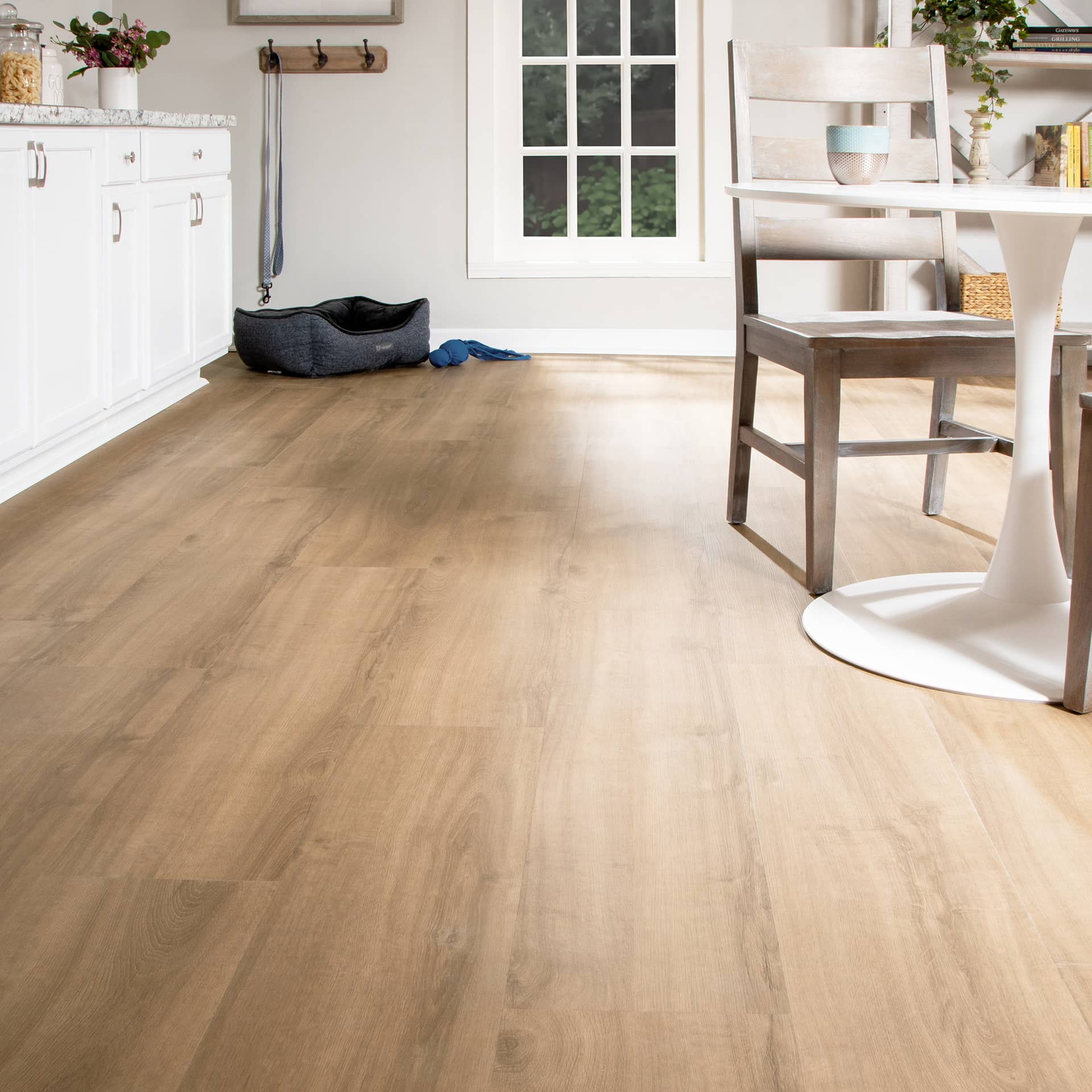 Mohawk Home 6MM Thick Waterproof Luxury Vinyl Plank Flooring (15.65 sq ft/ctn), Tudor Oak