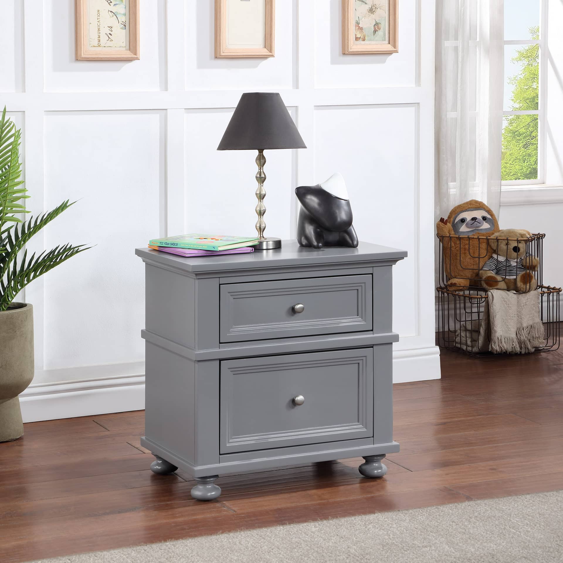 Aiden Youth Nightstand, Gray