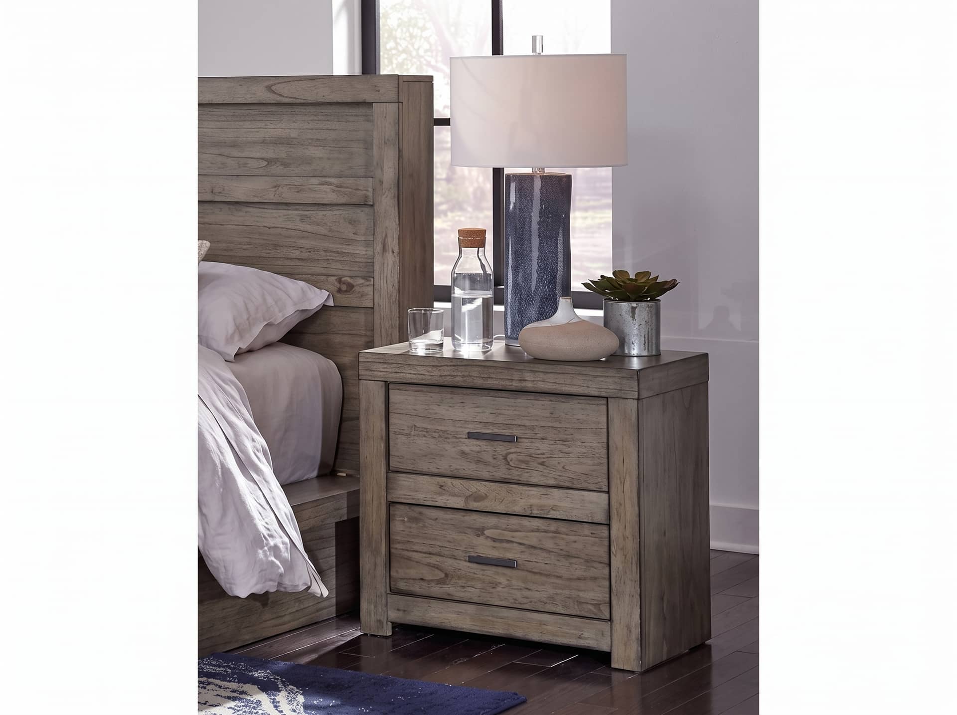 Anoka Bedroom Nightstand, Gray