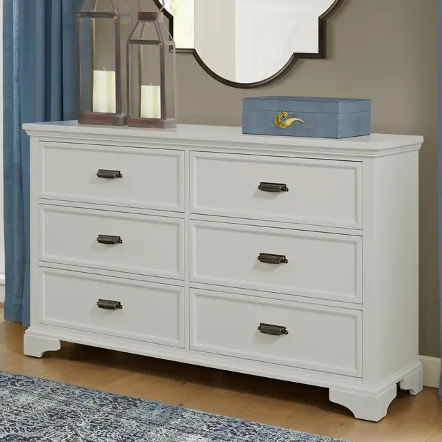 Wynne 6-drawer Dresser, Gray