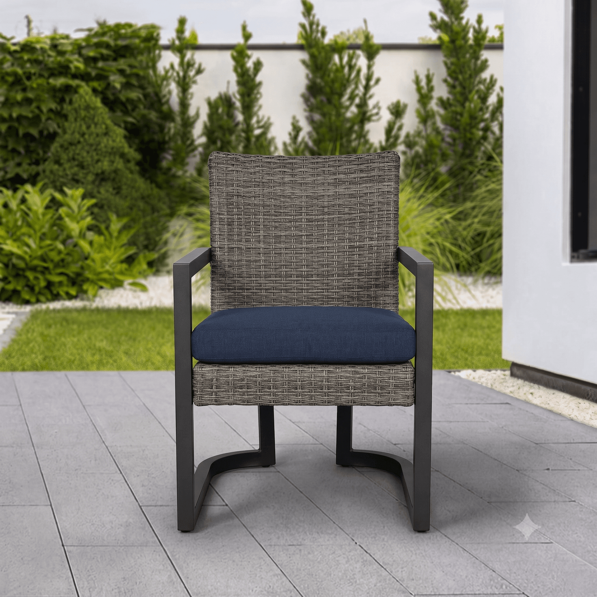 Agio Luna Outdoor Patio Dining Corner Chair