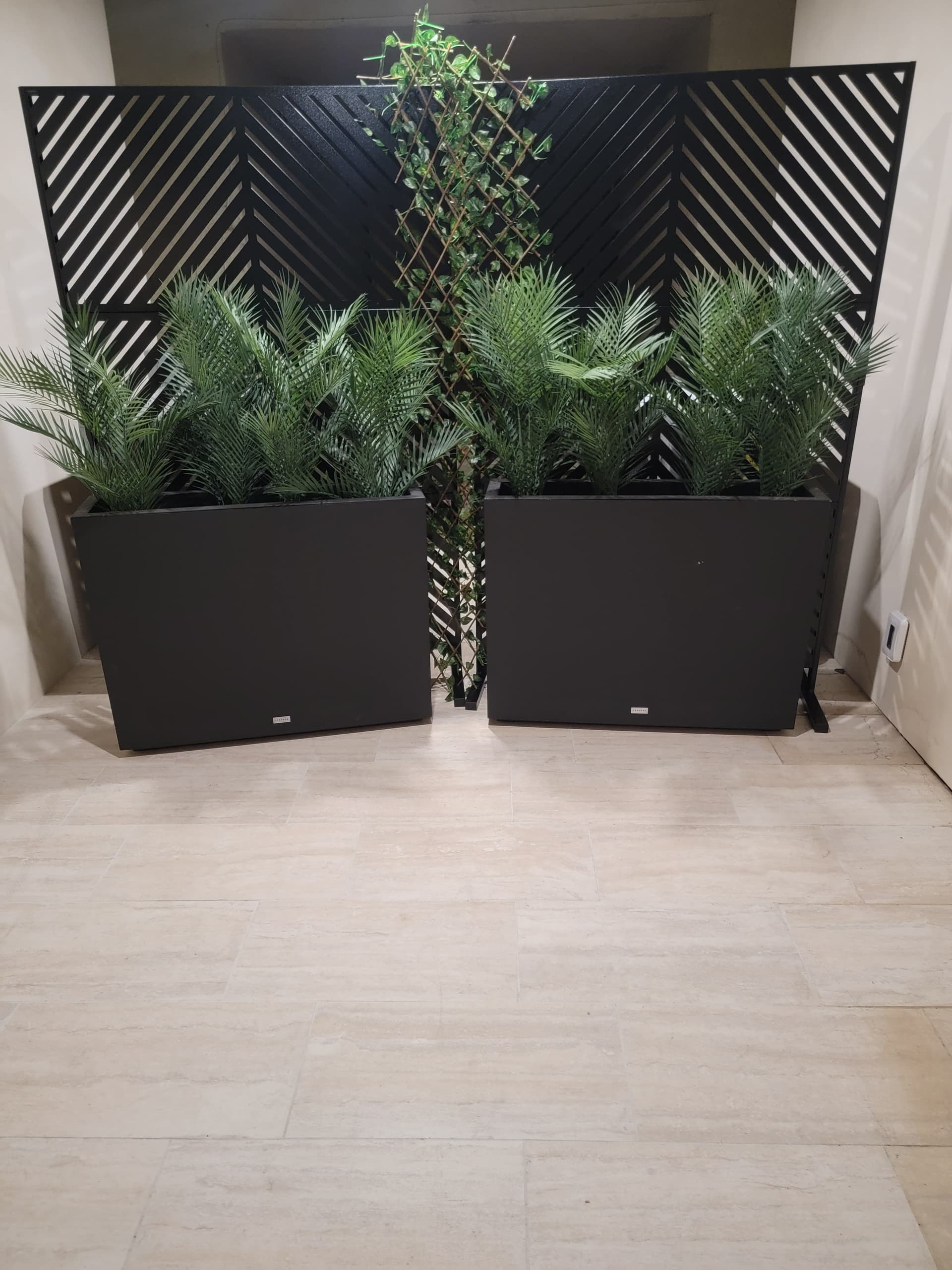 Veradek Planters and Metal Privacy Walls