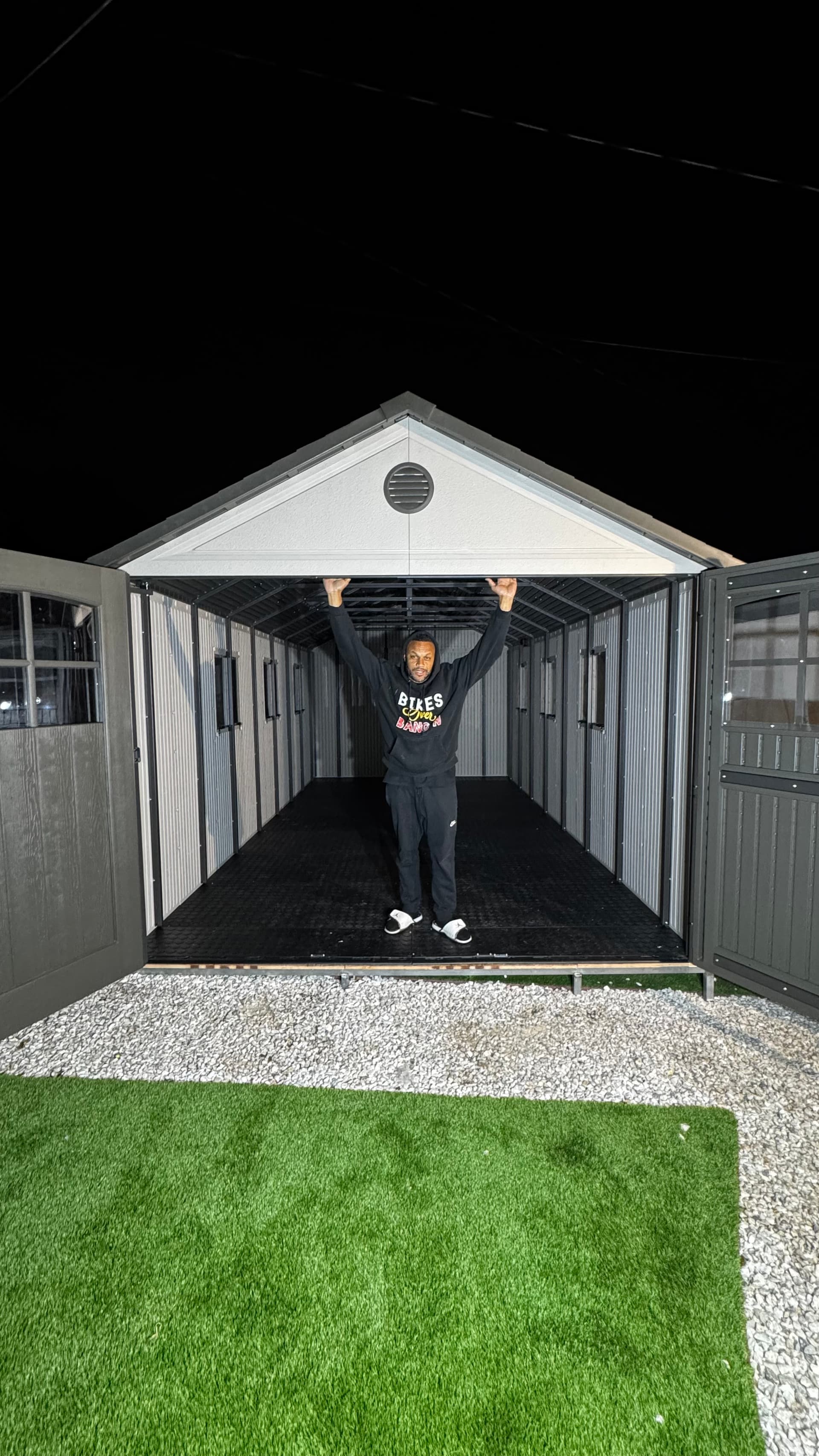 11'x21' Lifetime Shed — Steel Platform