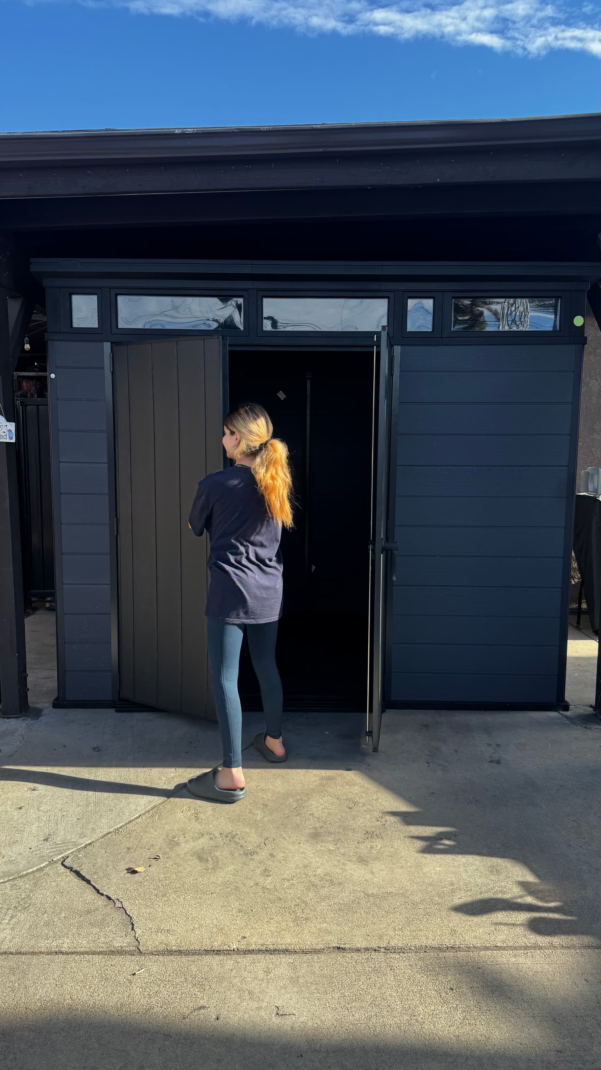 9'x7' Keter Shed — Nail Salon Conversion