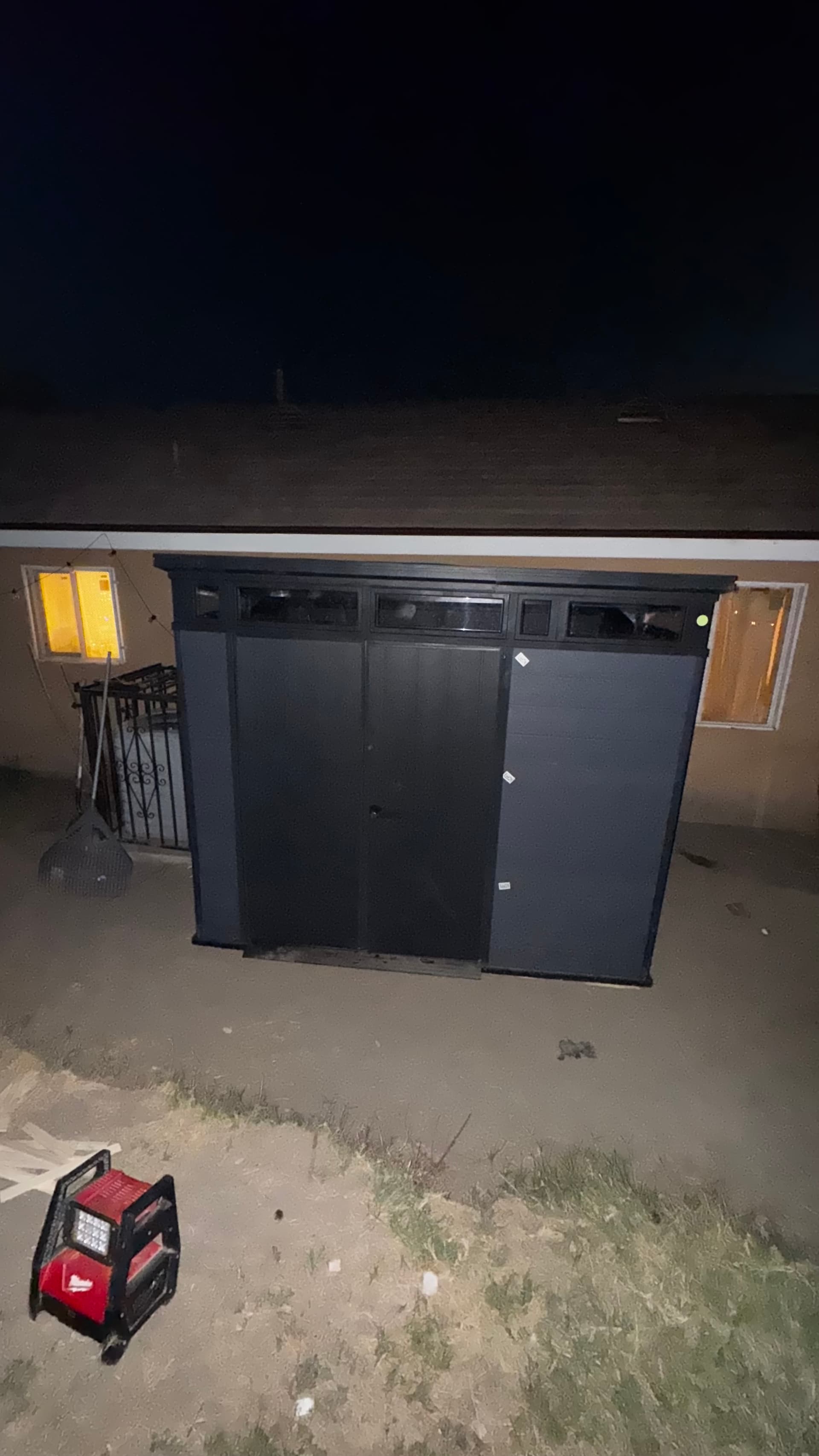 9'x7' Shed on an Incline