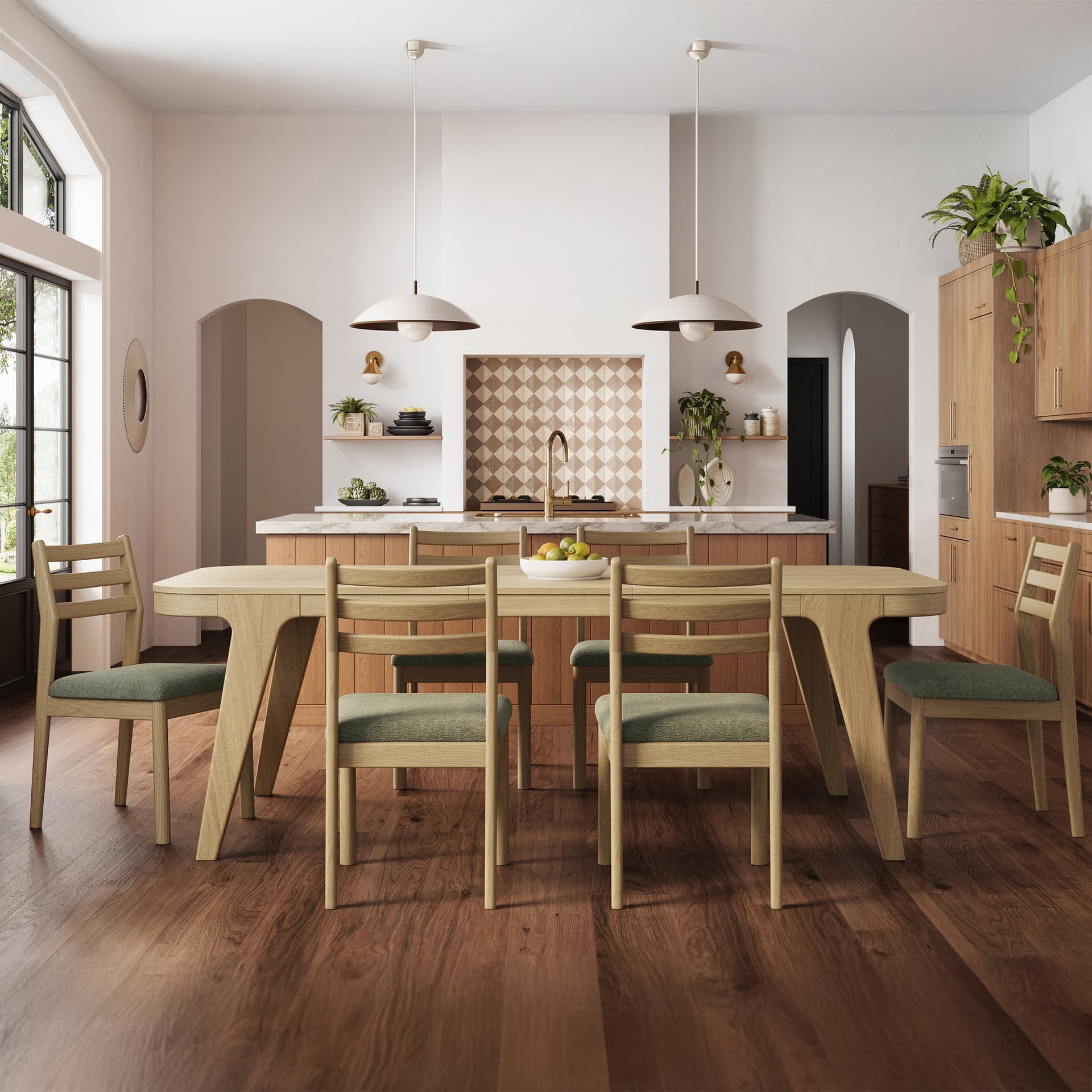 Alpine Loft Dining Table and 6 Chairs