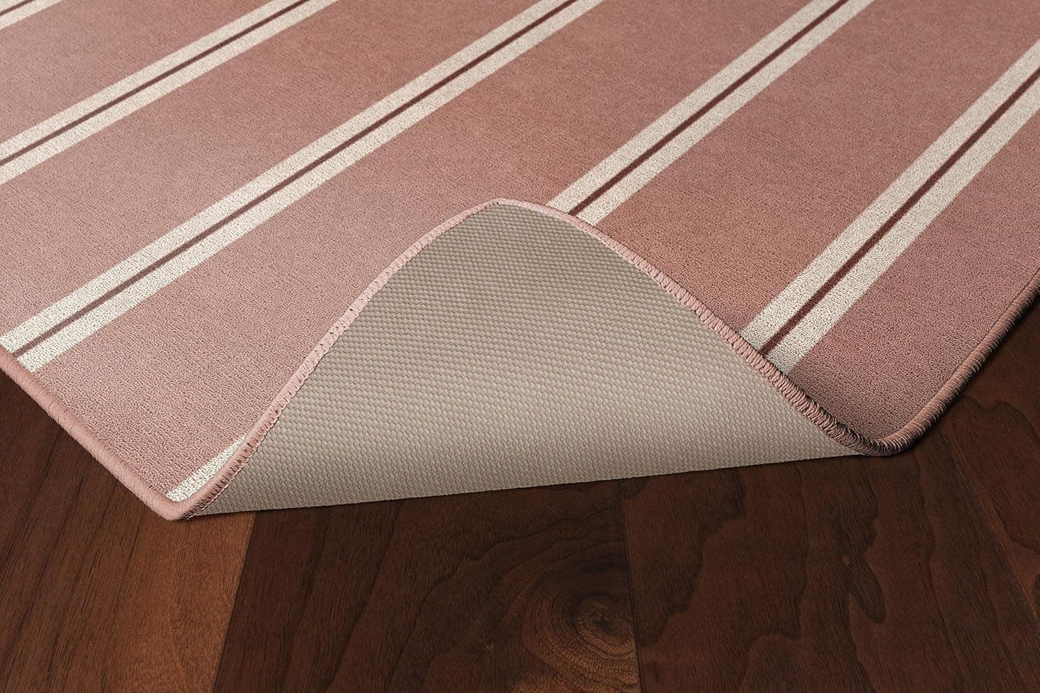 Brumlow Mills Vertical Stripes Traditional Print Pattern Indoor Area Rug, Perfect for Living Room Decor, Dining, Kitchen Rugs, Bedroom or Entryway Rug, 5' x 8', Terra Cotta image 3