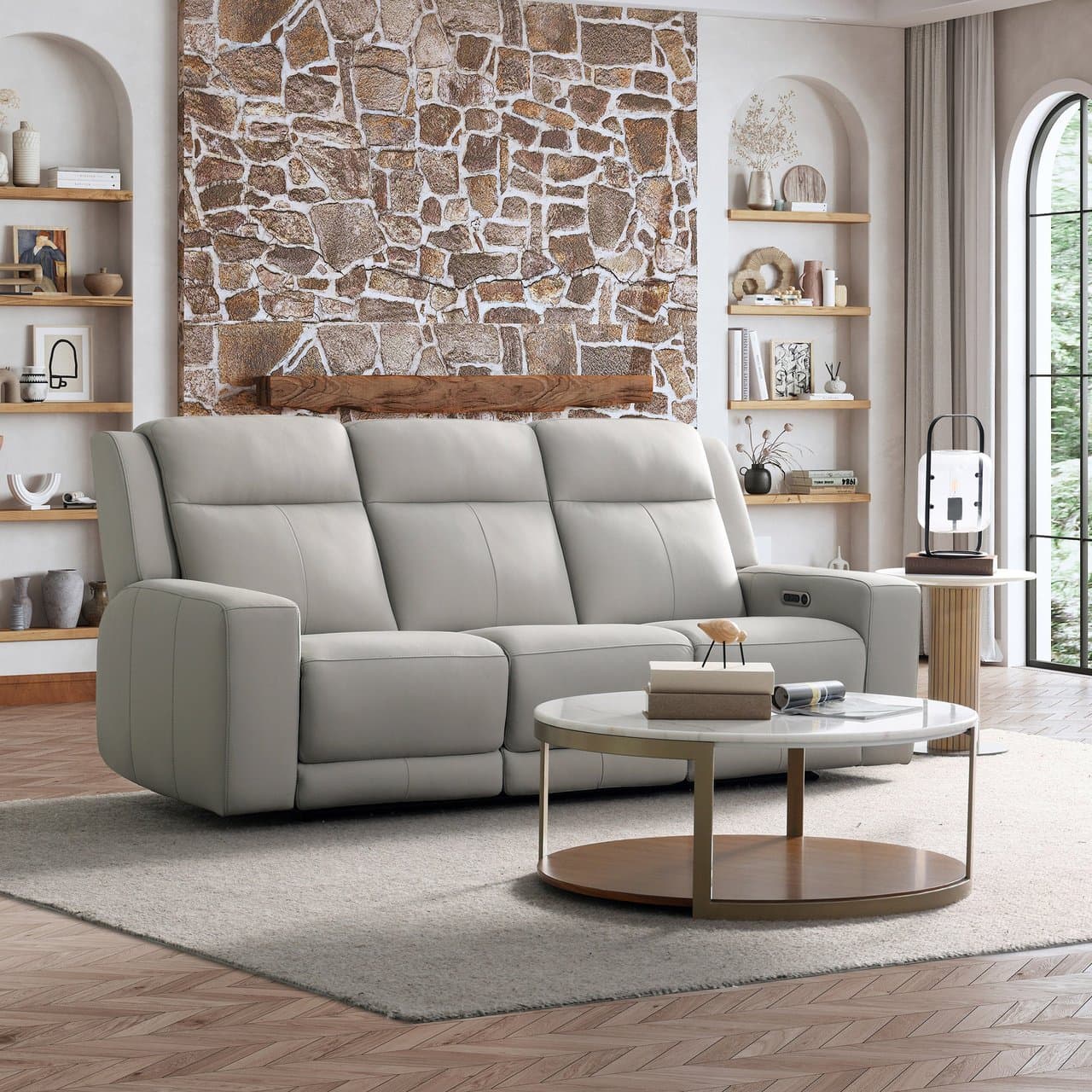 Wren Leather Power Reclining Sofa