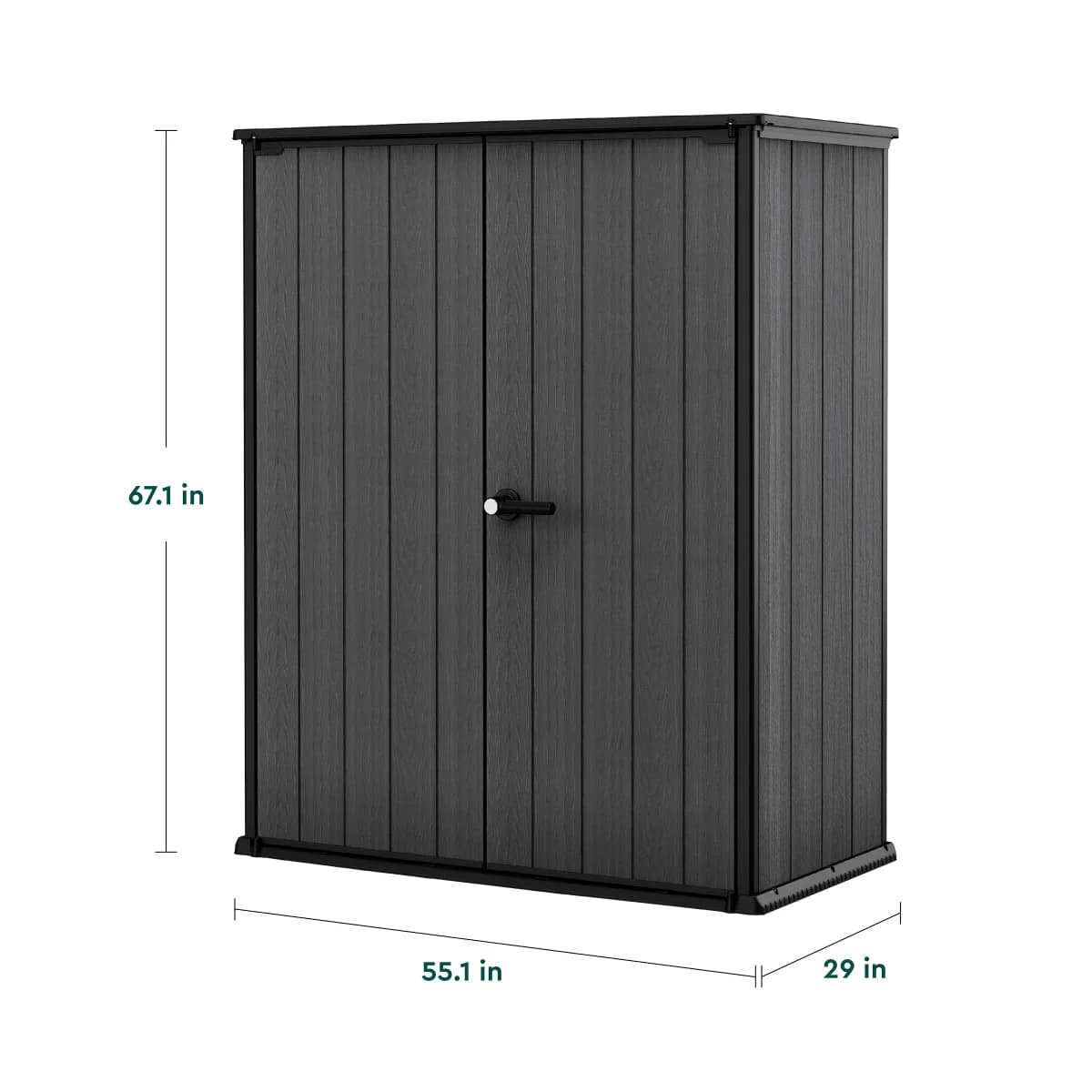 Alto Premium Modern Vertical Outdoor Storage Shed image 4