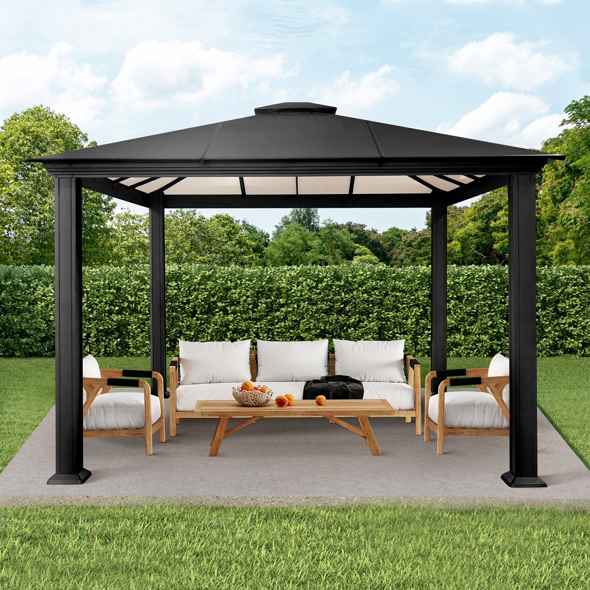 Paragon Santa Monica Aluminum Gazebo, 12 ft. x 12 ft. 