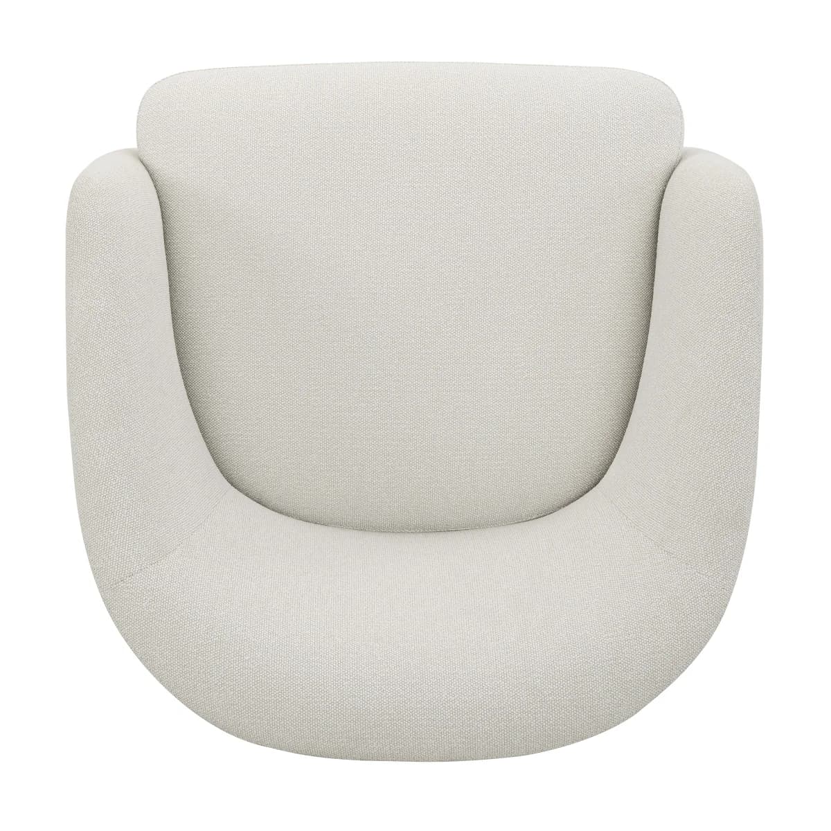 Henredon Murphy Swivel Boucle Chair, Cream image 5