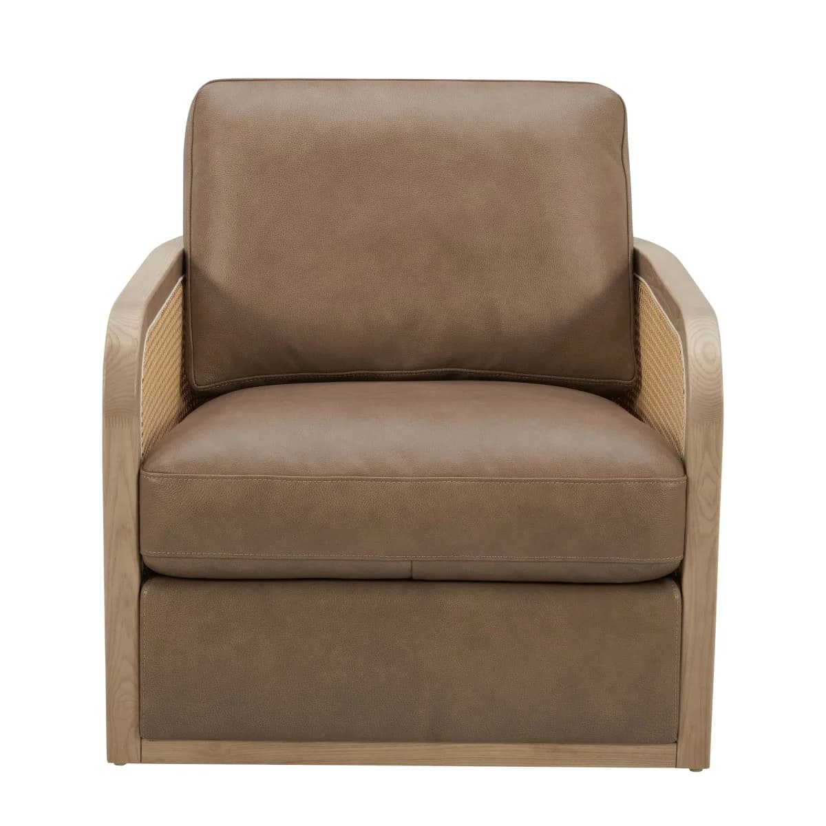 Harley Leather Swivel Accent Chair image 2