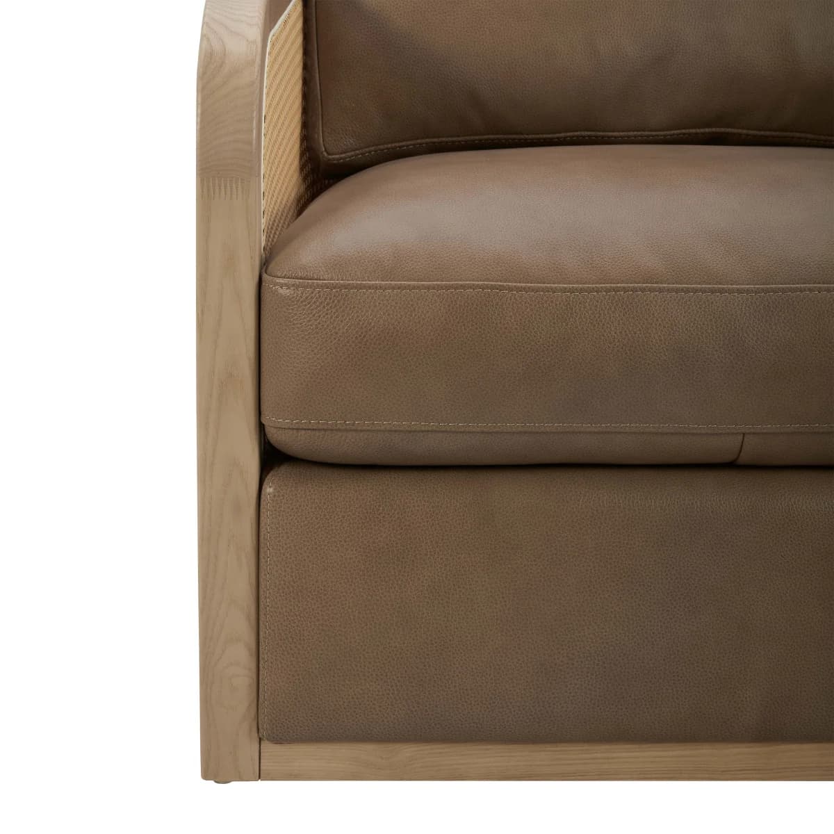 Harley Leather Swivel Accent Chair image 3