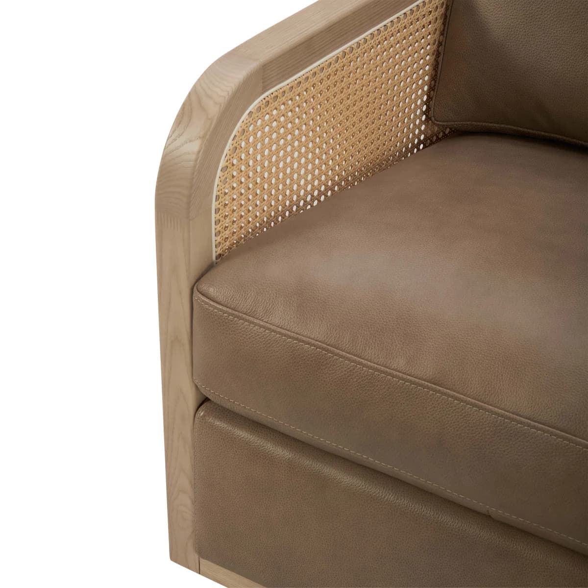 Harley Leather Swivel Accent Chair image 4