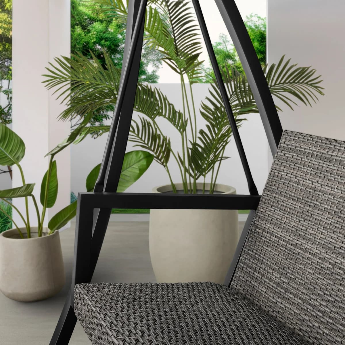 Agio Luna Woven Patio Swing image 4