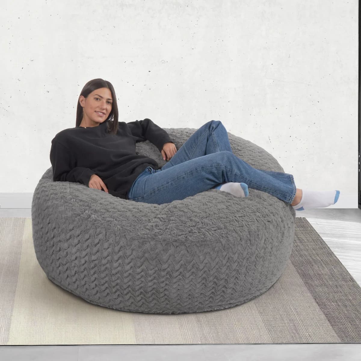 Ombre Wave Jumbo Lounger