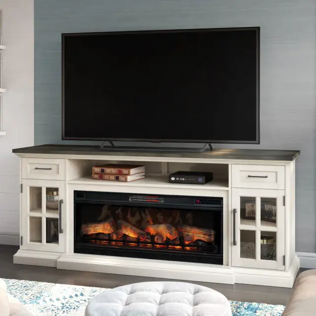 Tresanti Sloane TV Console with Classic Flame Electric Fireplace