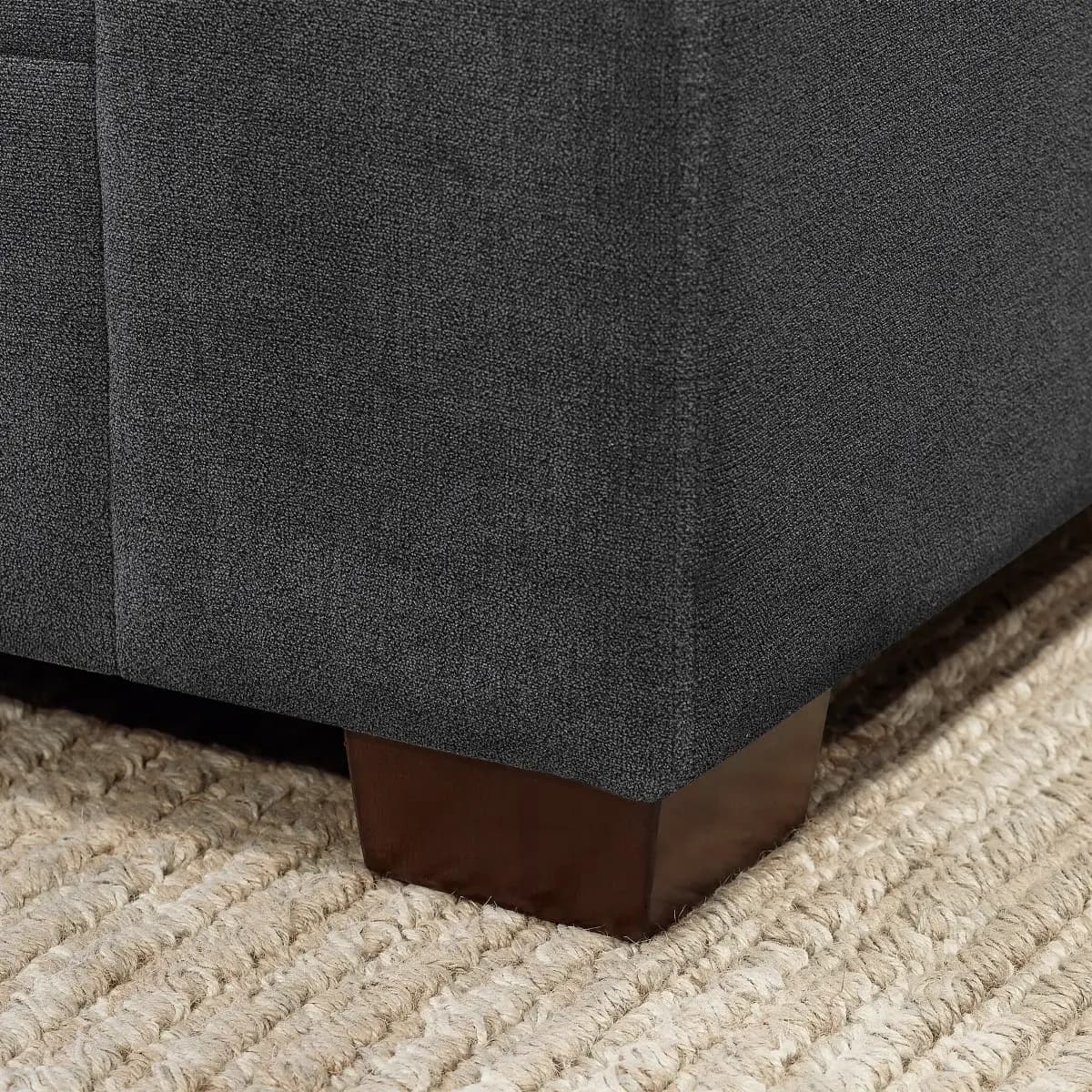 Thomasville Tisdale Modular Sectional 6-piece Dark Gray with Storage Ottoman image 7