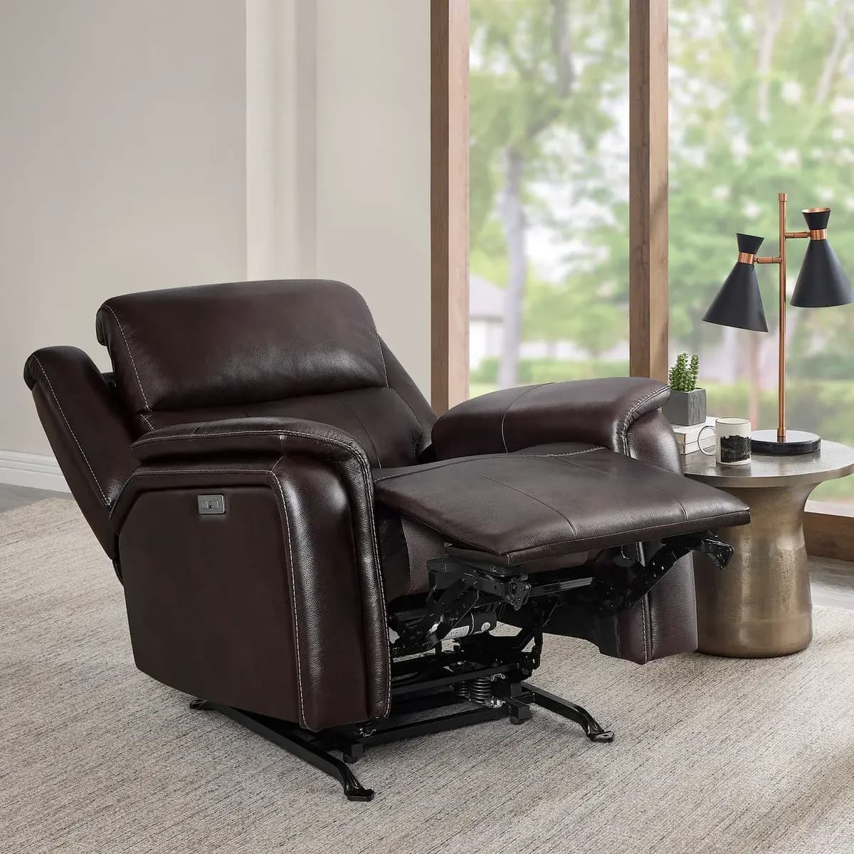 Barcalounger Bryson Leather Power Rocker Recliner with Power Adjustable Headrest image 2