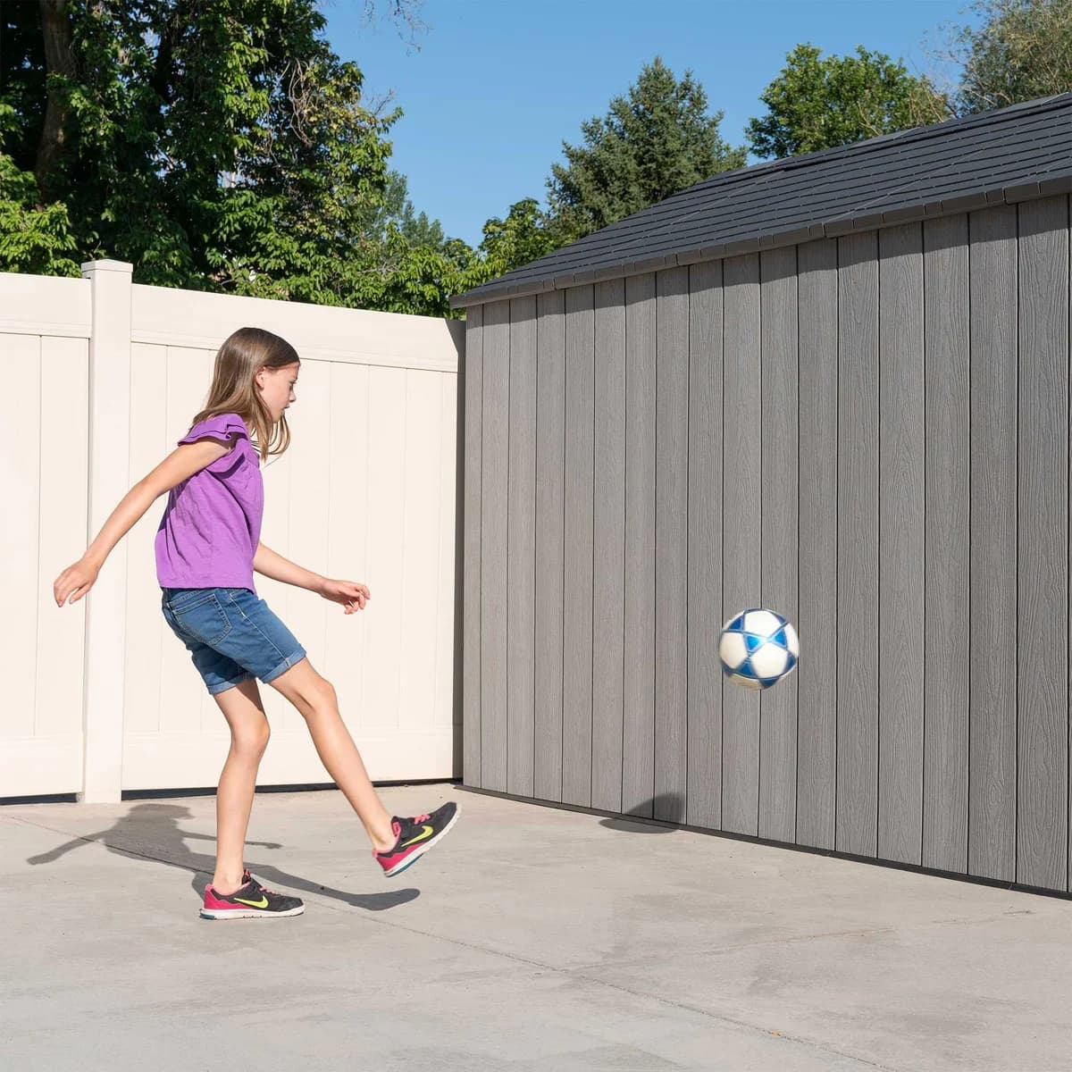 Lifetime 8' x 12.5' Outdoor Storage Shed image 5