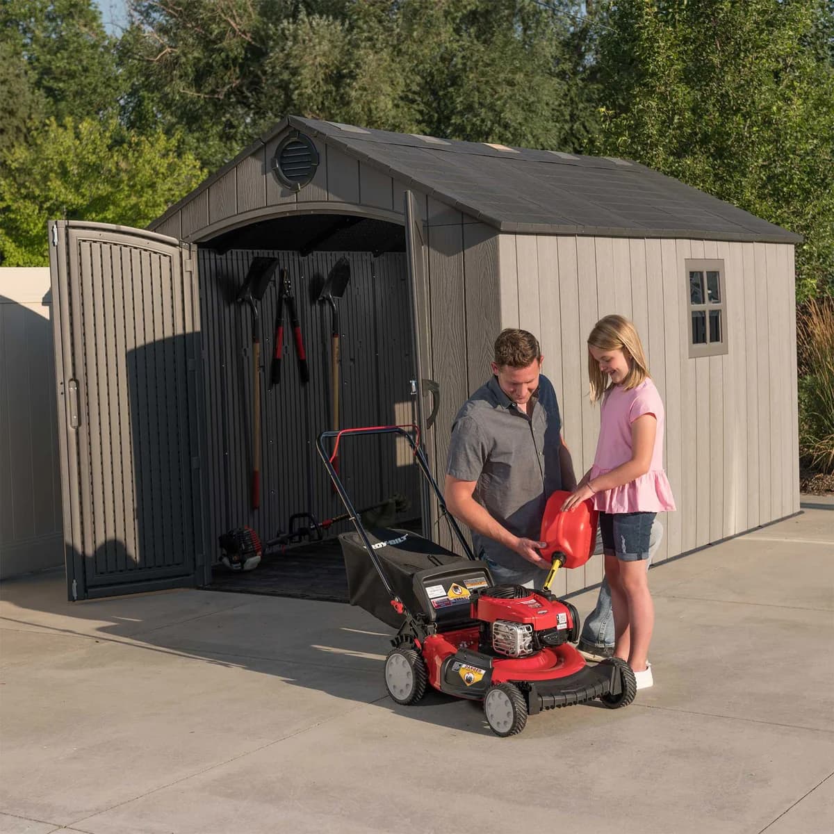 Lifetime 8' x 12.5' Outdoor Storage Shed image 6