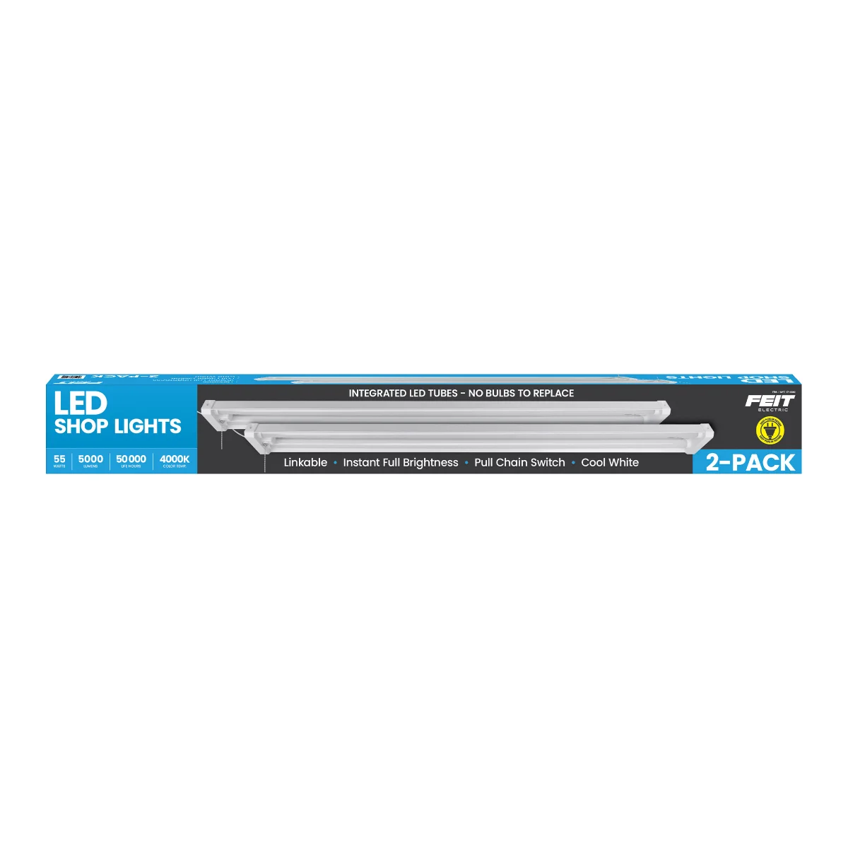 Feit 5,000 Lumen Shop Light, 2-pack image 2