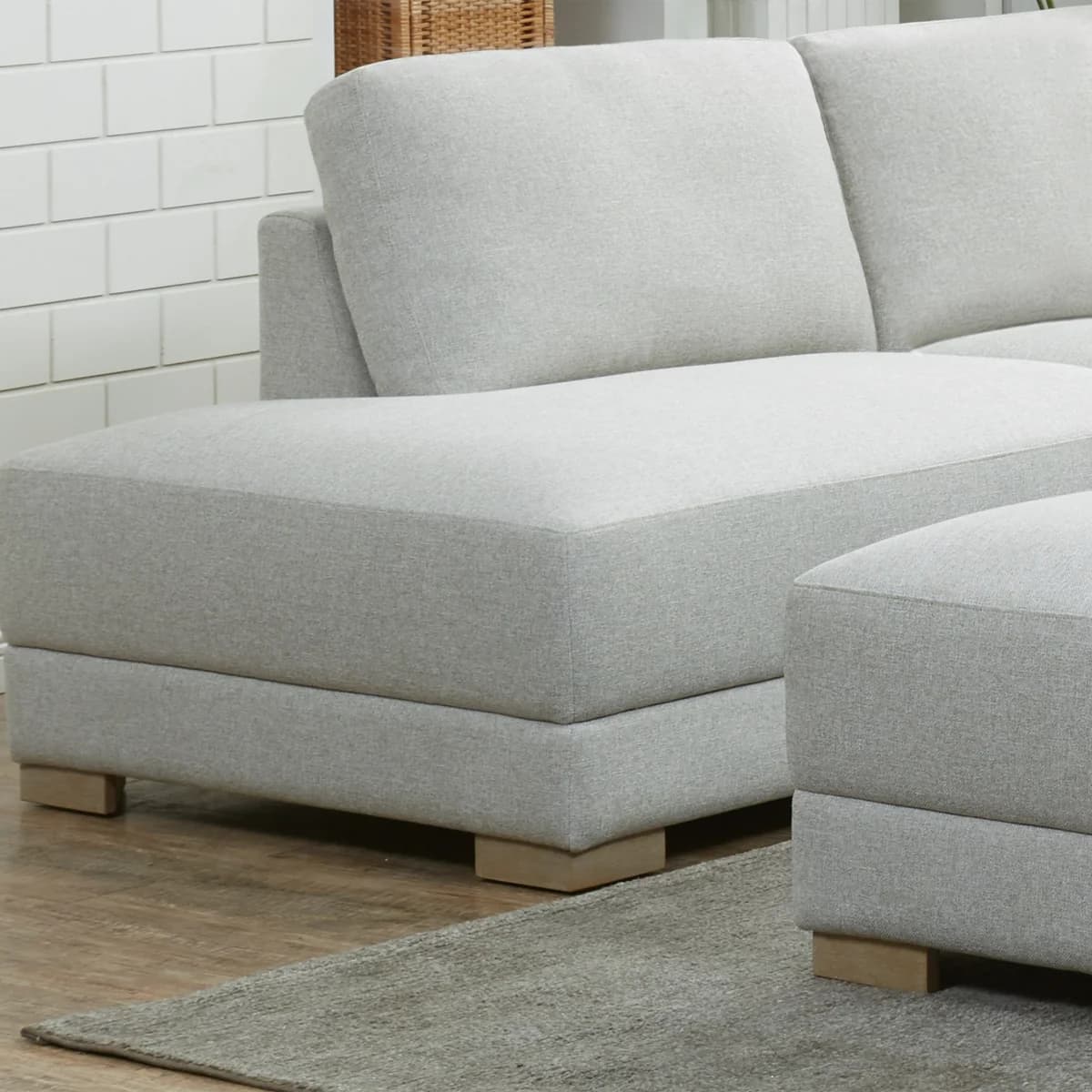 Drayden Fabric Sectional with Ottoman image 4