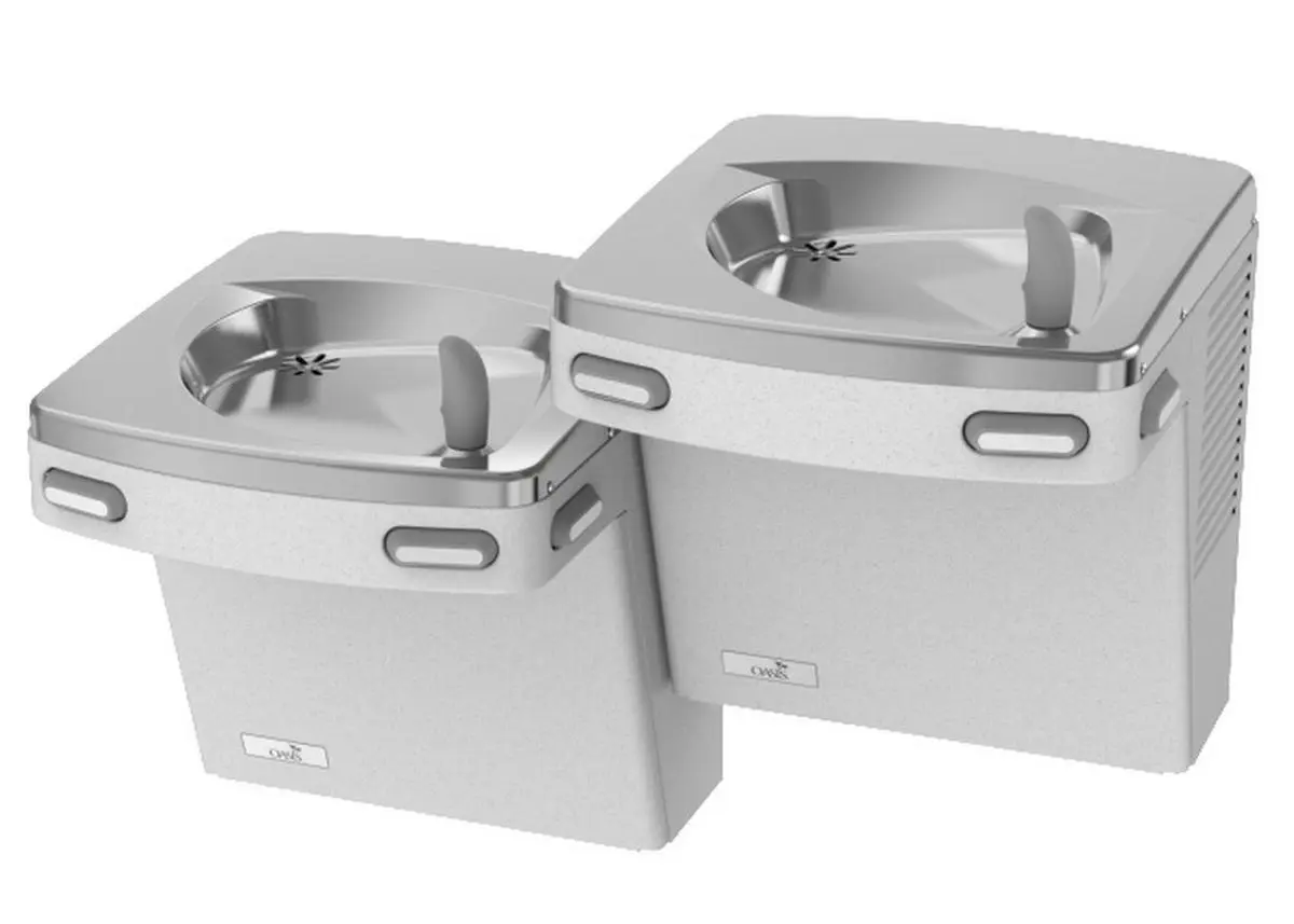 VersaCooler II Bi-Level Drinking Fountain in Greystone