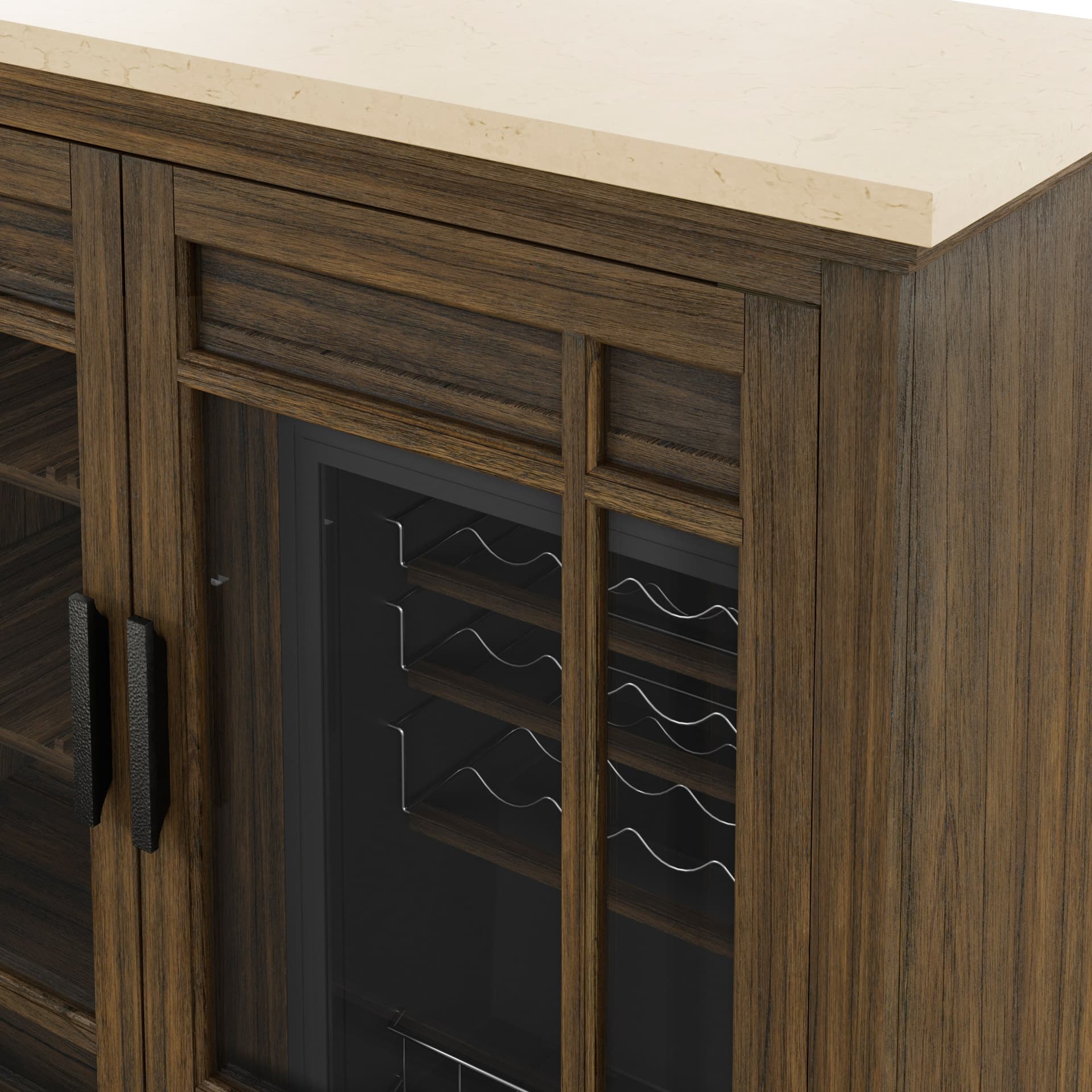 Tresanti Franklin Wine Bar Cabinet with Integrated Cooling image 3