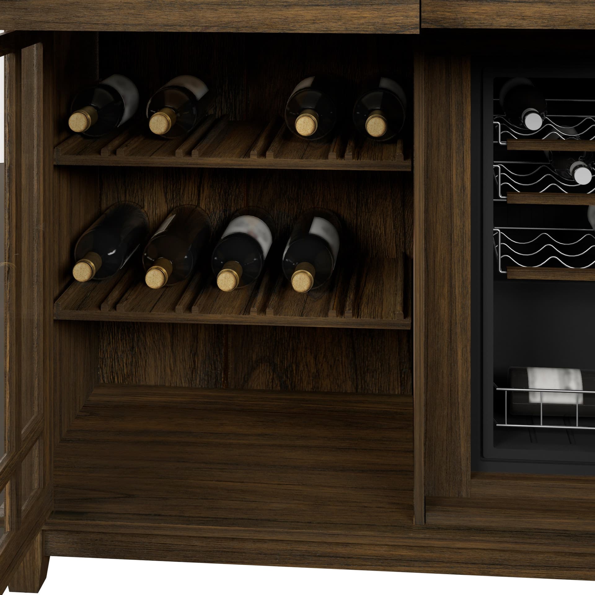 Tresanti Franklin Wine Bar Cabinet with Integrated Cooling image 6