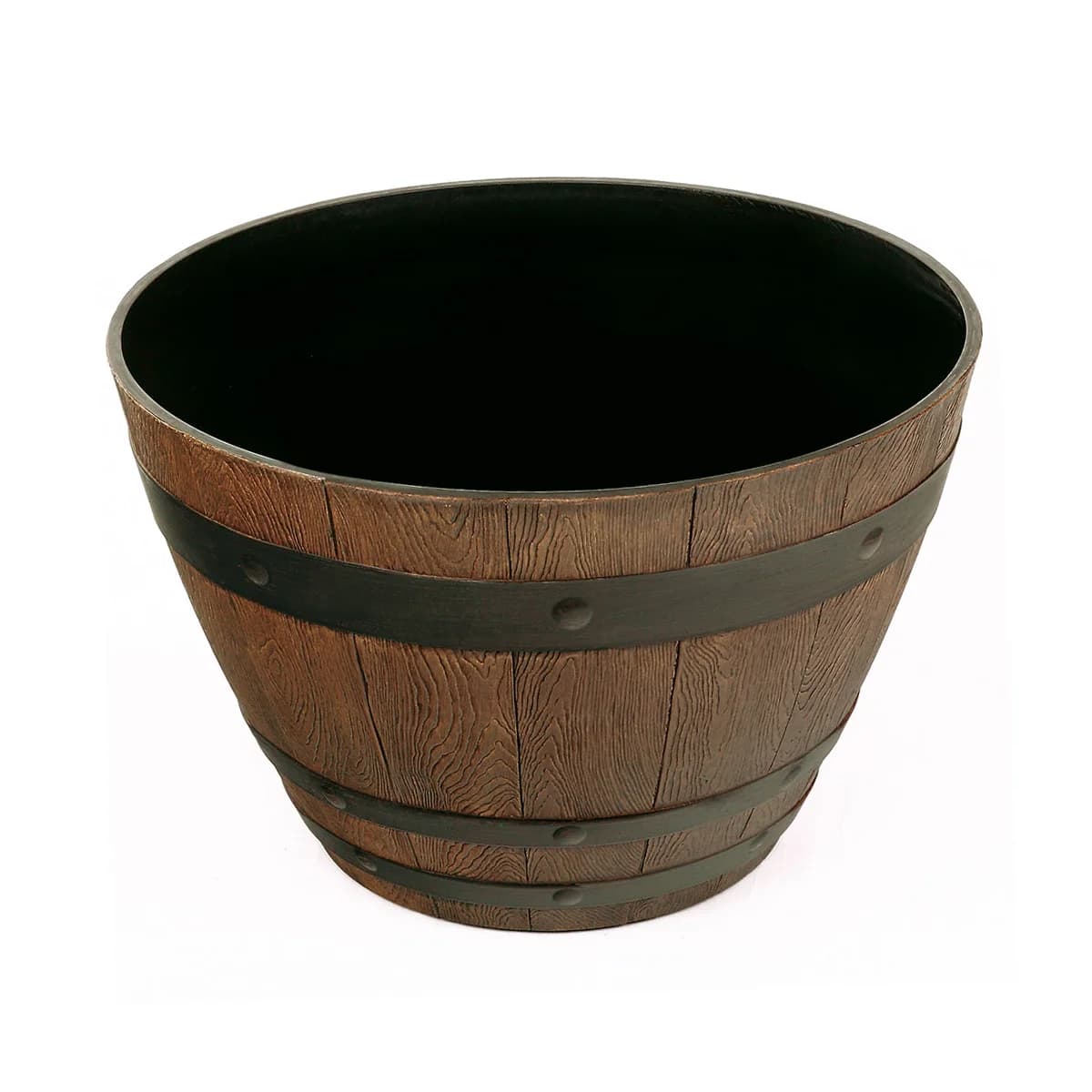 22.25" Woodford Barrel Planter, 2-pack image 4