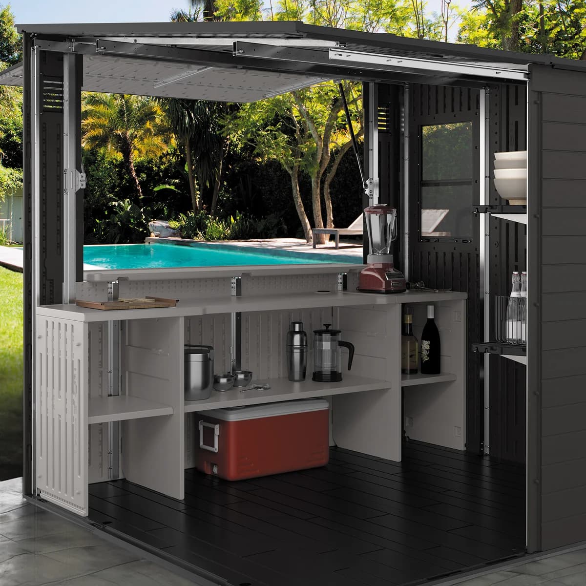 Suncast Cabana Outdoor Storage Shed image 10