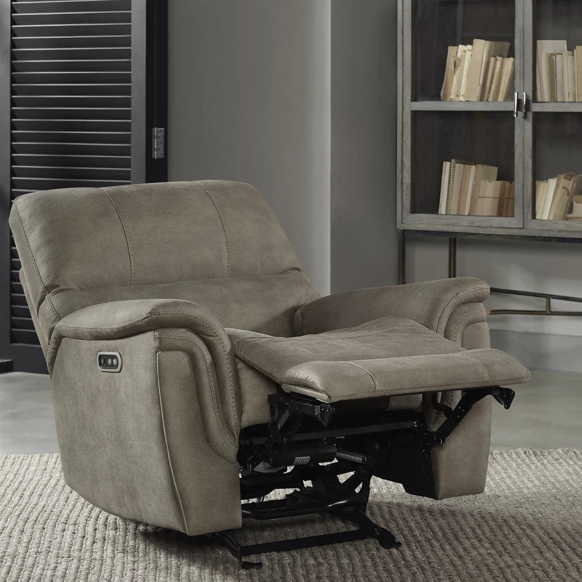 Barcalounger Fabric Power Glider Recliner with Power Headrest image 2