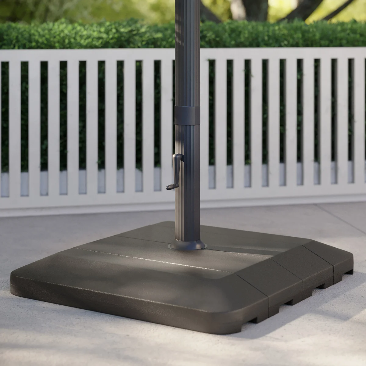 Seasons Sentry 10' Square Solar LED Cantilever Umbrella image 7