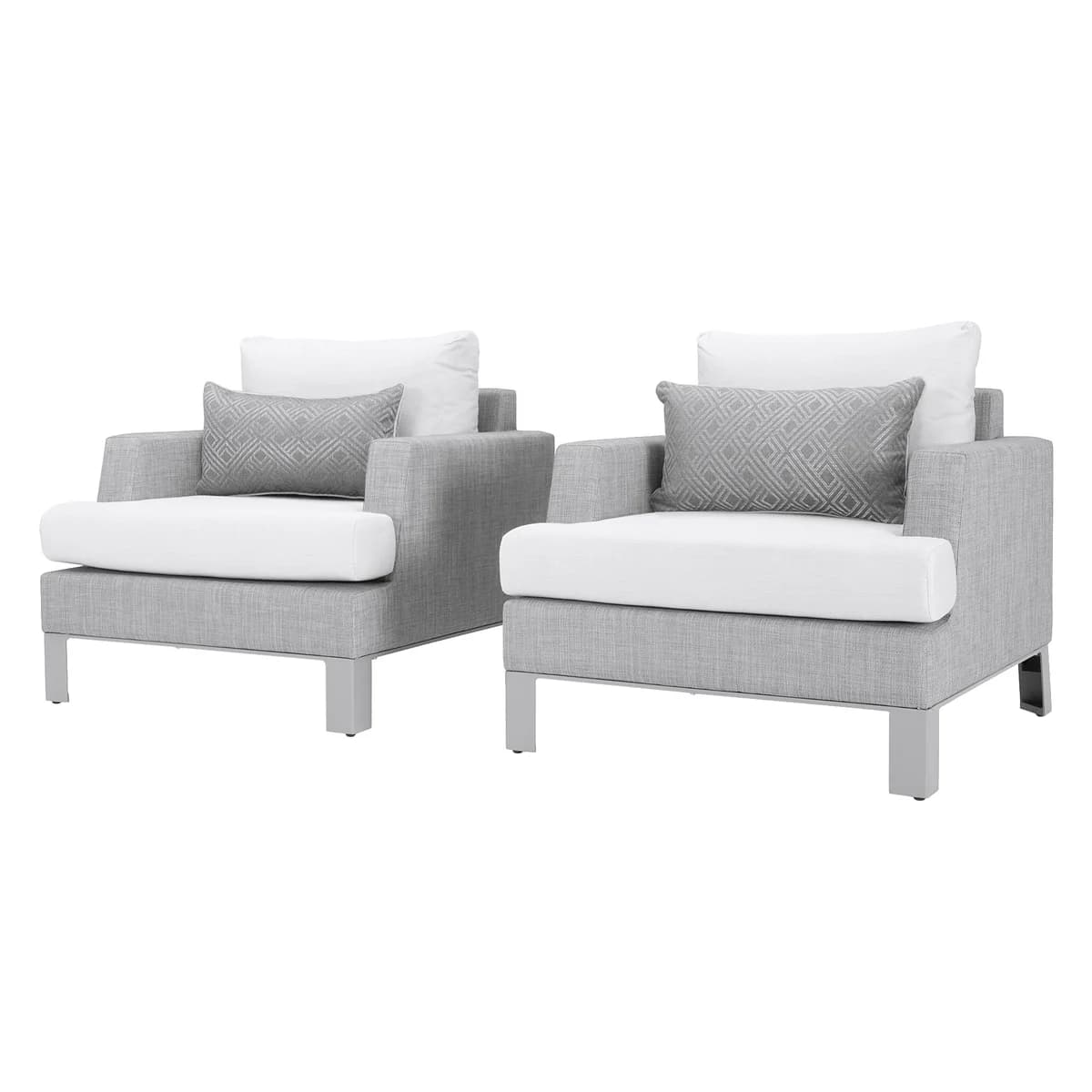 Modern Sling 8-piece Outdoor Patio Seating Set image 4