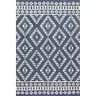 nuLOOM Meadow Hand Tufted Wool Tribal Geometric Area Rug, 4x6, Blue image 2