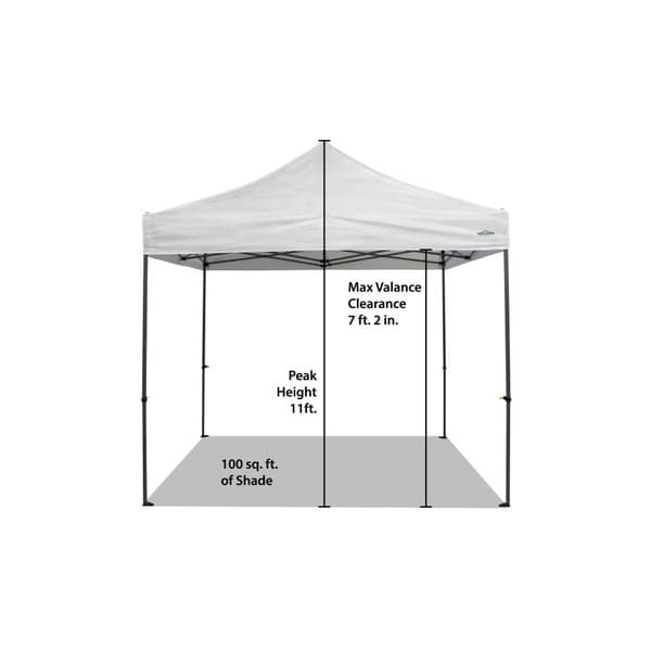 Caravan Canopy Hybrid-x Instant Canopy Kit, 10’ x 10’, White image 5