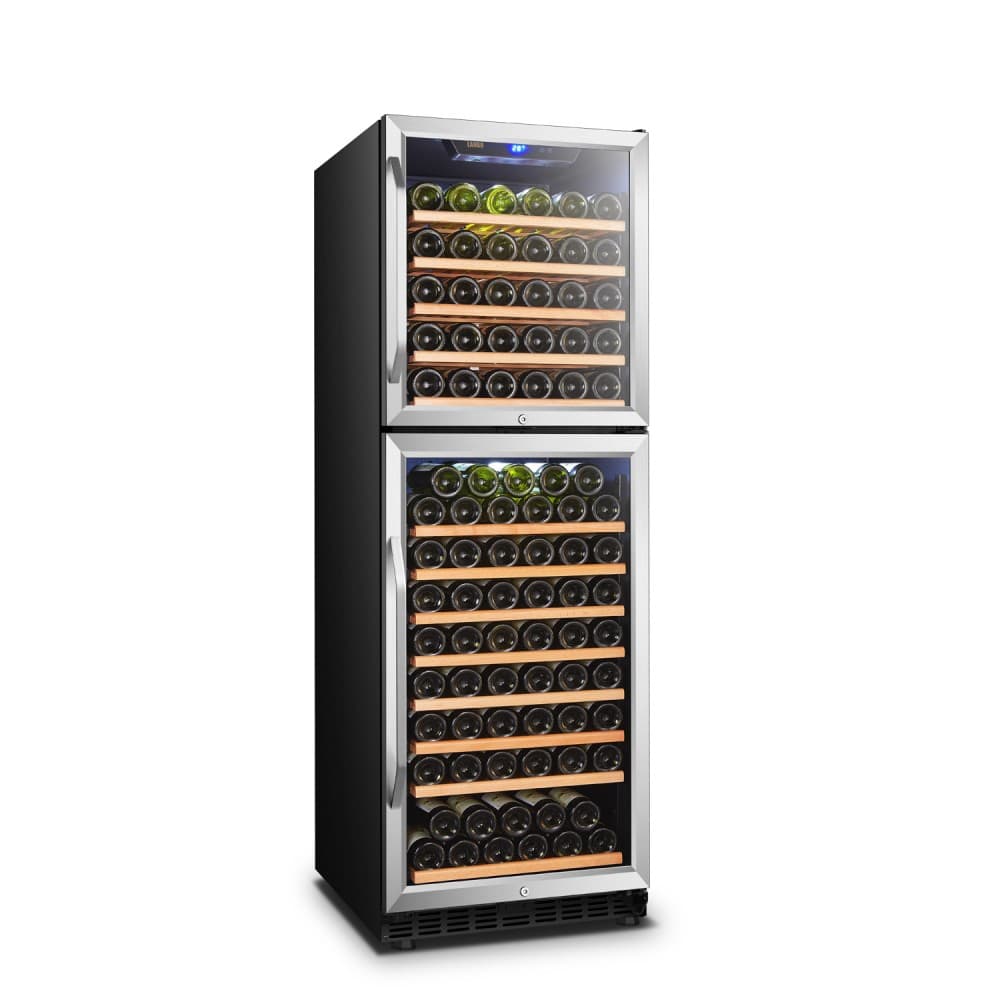 Lanbo 152-Bottle Dual Door Wine Cooler (LW162DD)