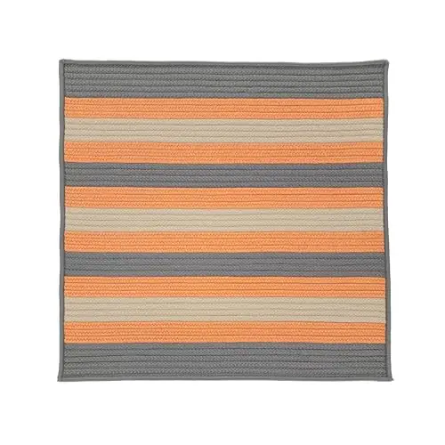 Colonial Mills St. Germain Stripe Square - Rusted Grey 9x9