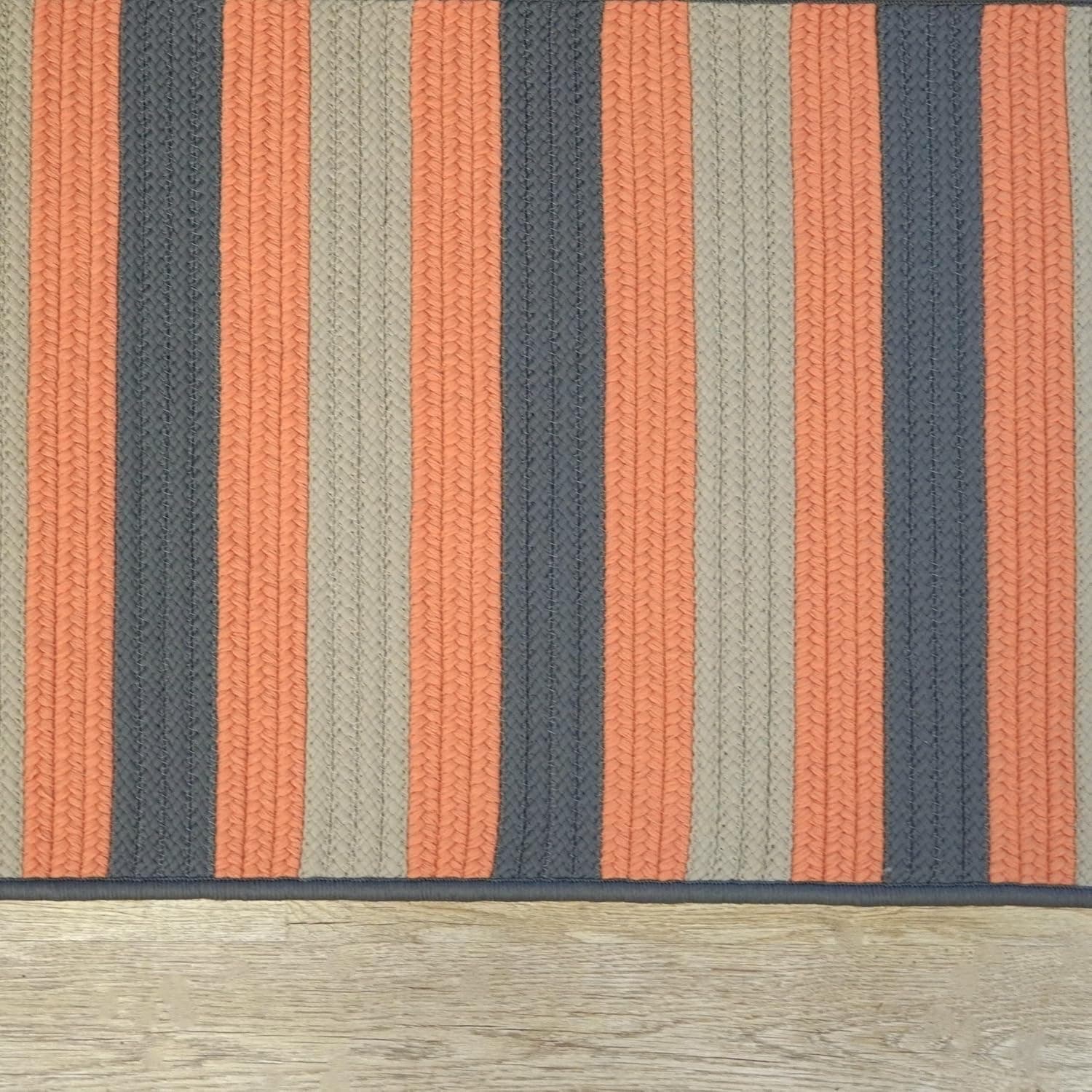 Colonial Mills St. Germain Stripe Square - Rusted Grey 9x9 image 4