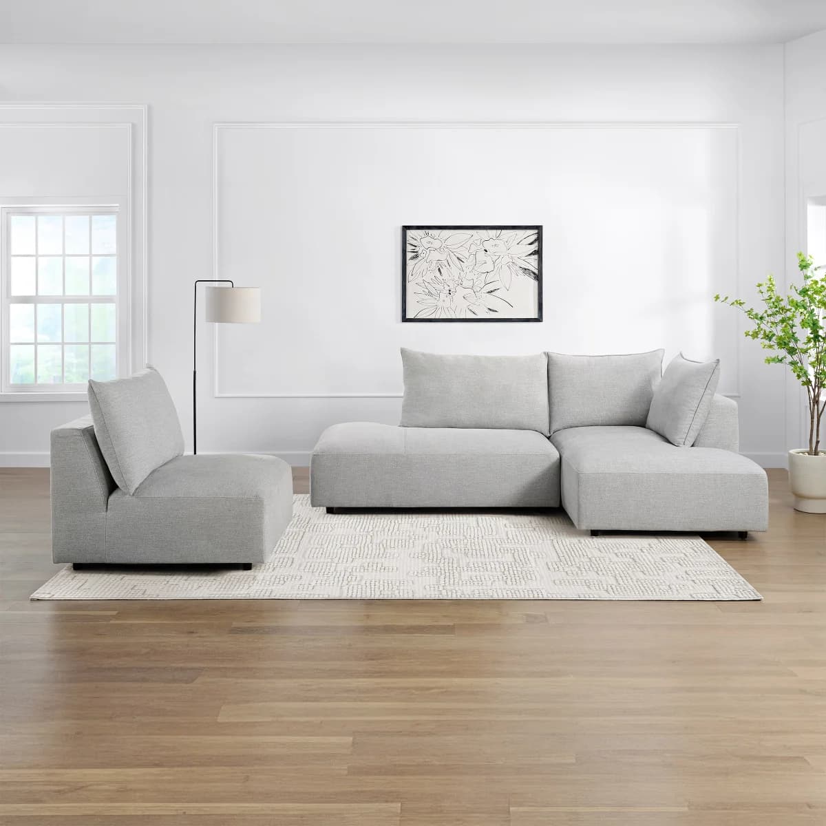 Macon Fabric Sectional image 3