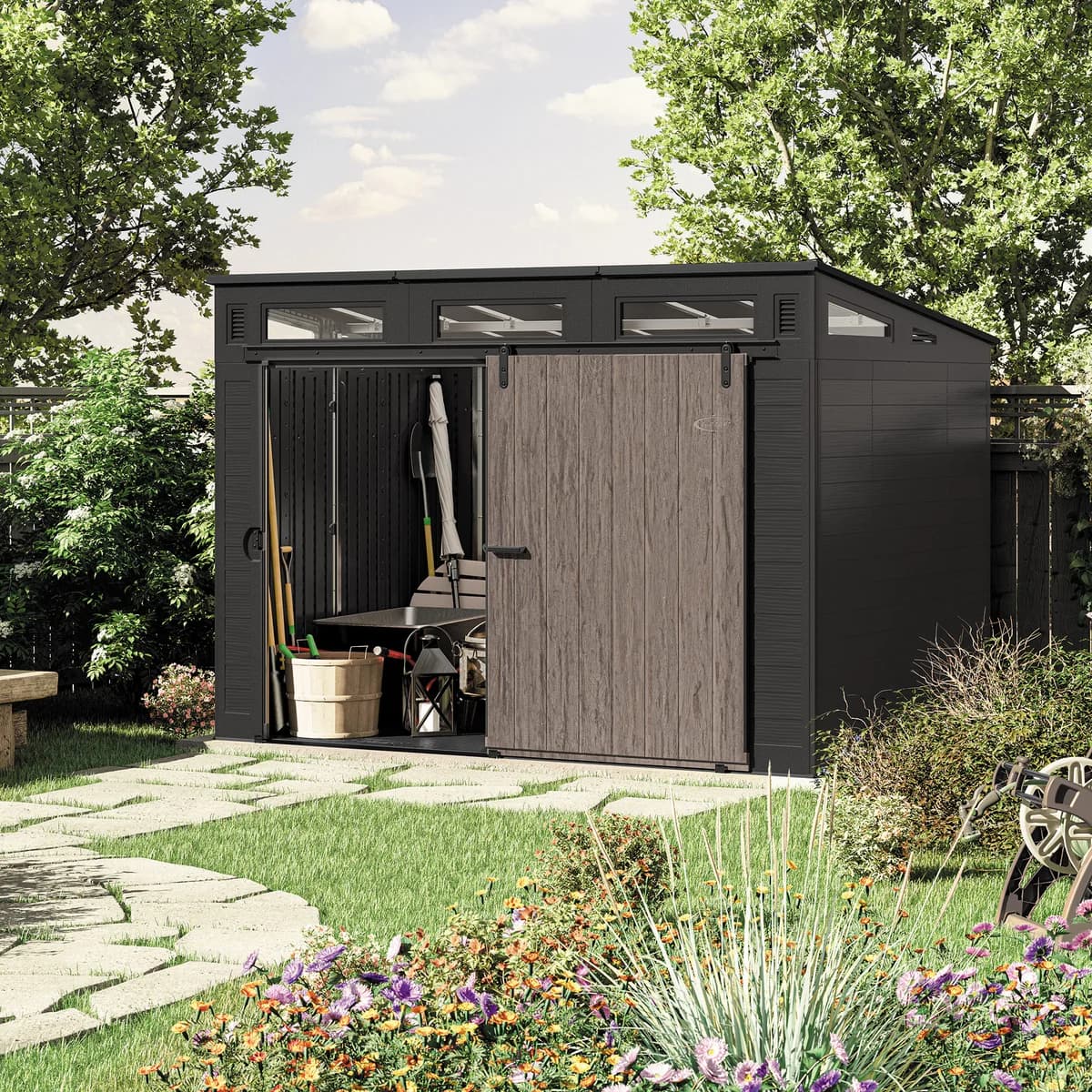 Suncast Modernist 10 Ft x 7 ft. in Brown image 2