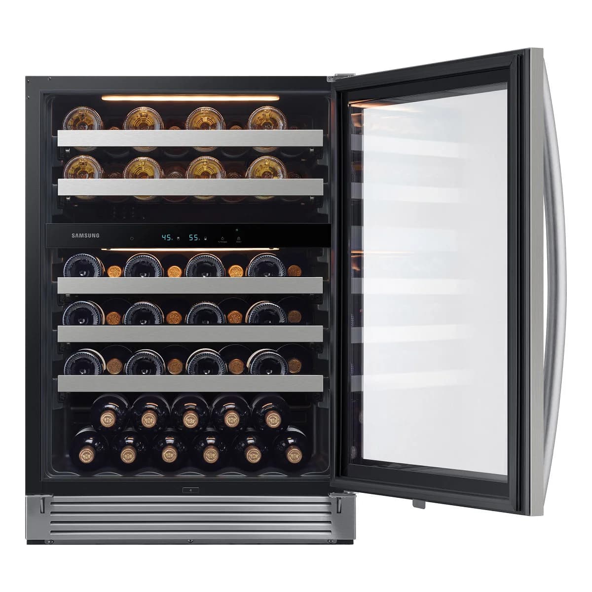 Samsung 51-Bottle Dual Zone Wine Cooler (RW51TS338SR) image 4