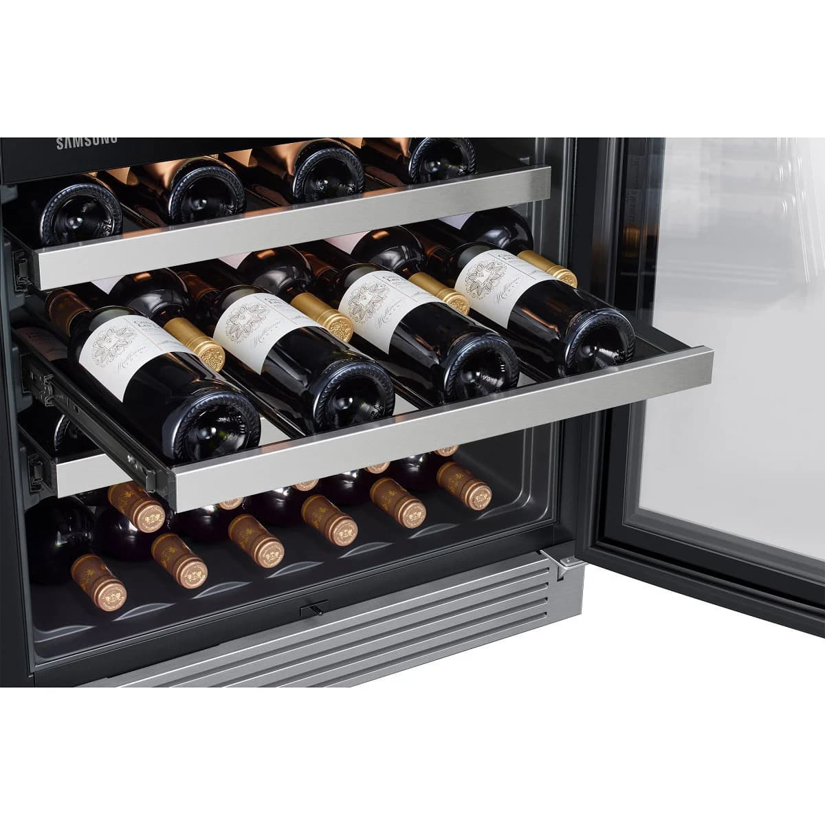 Samsung 51-Bottle Dual Zone Wine Cooler (RW51TS338SR) image 6