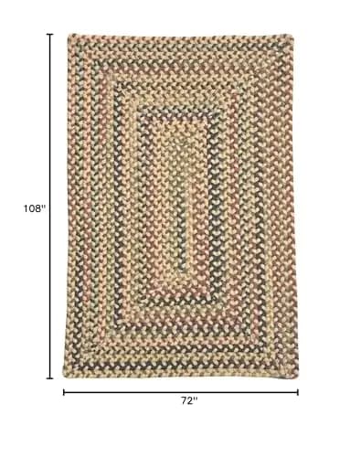 Colonial Mills Durban Braided Multi - Beige Linen 6x9 image 2