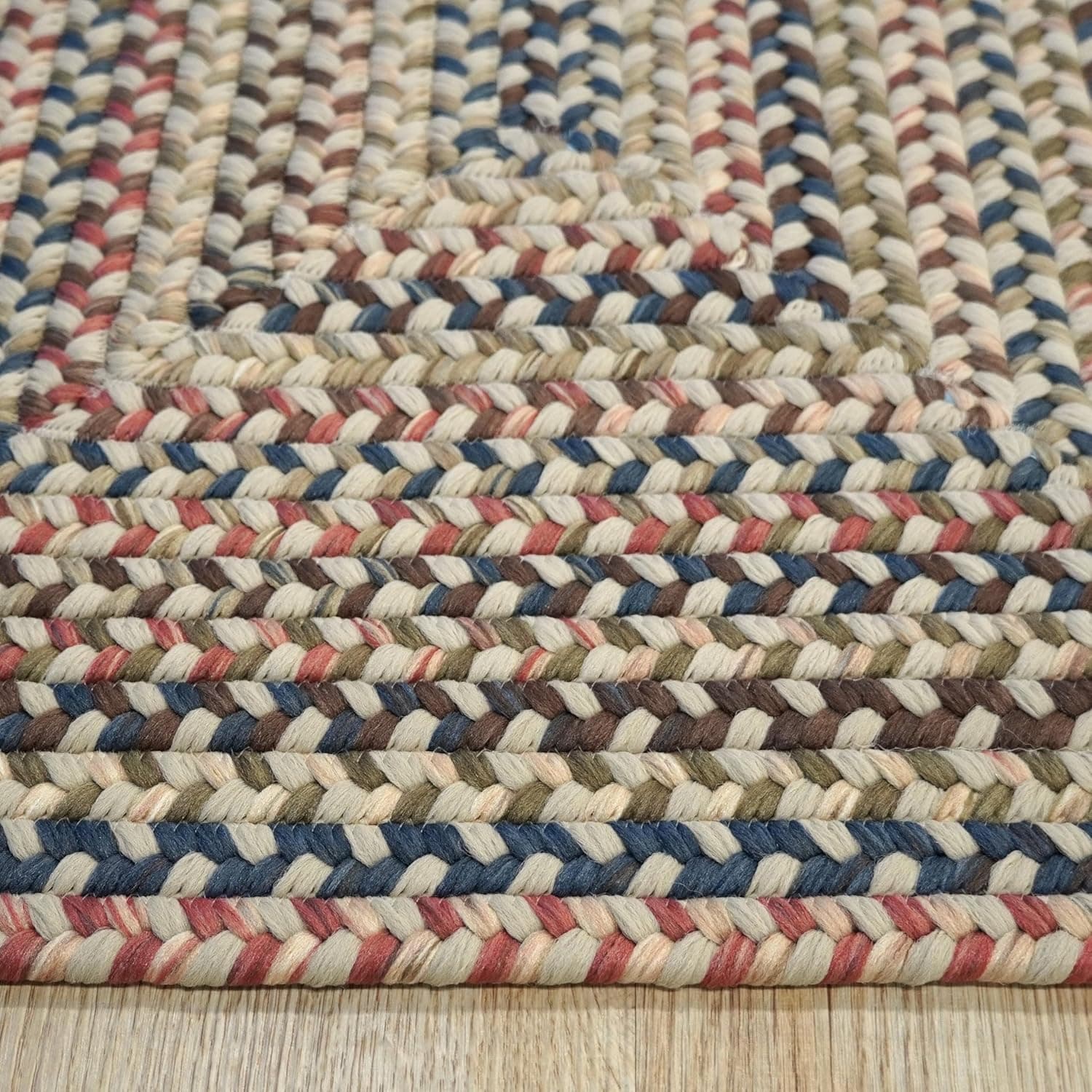 Colonial Mills Durban Braided Multi - Beige Linen 6x9 image 6